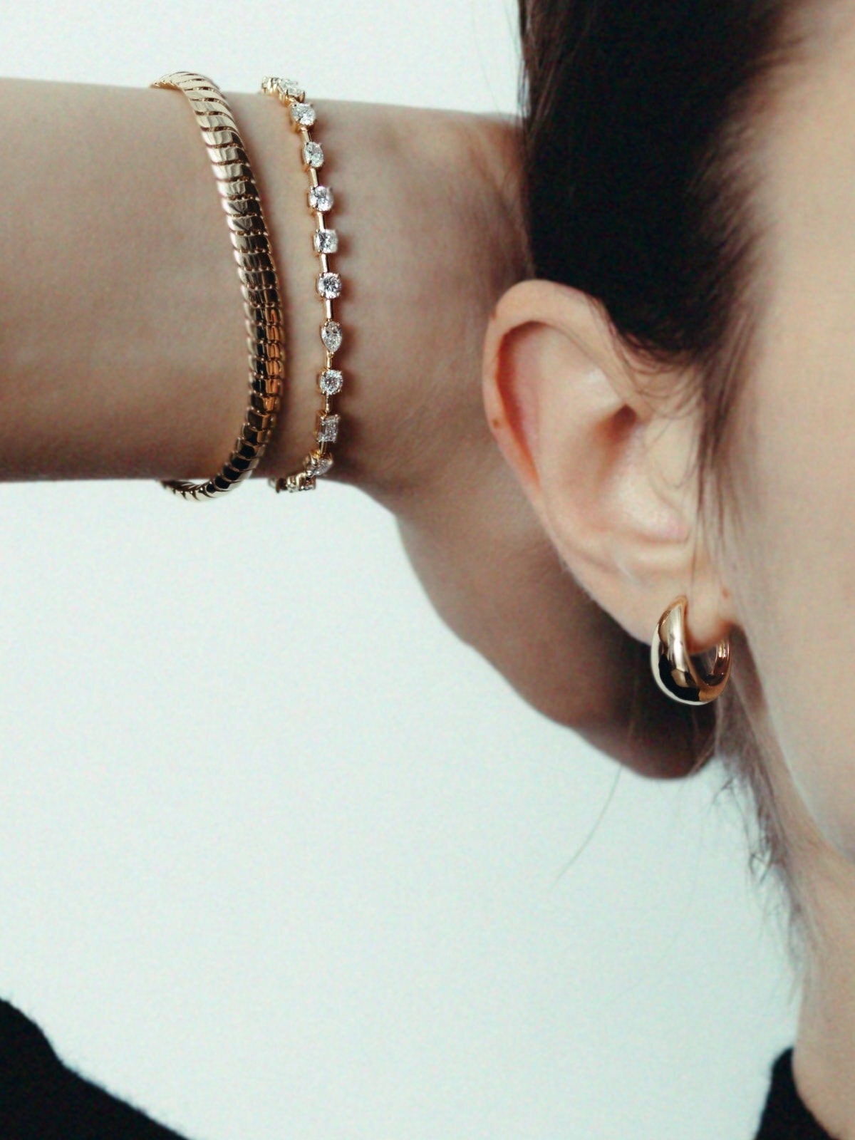 Teardrop Hoop Earrings