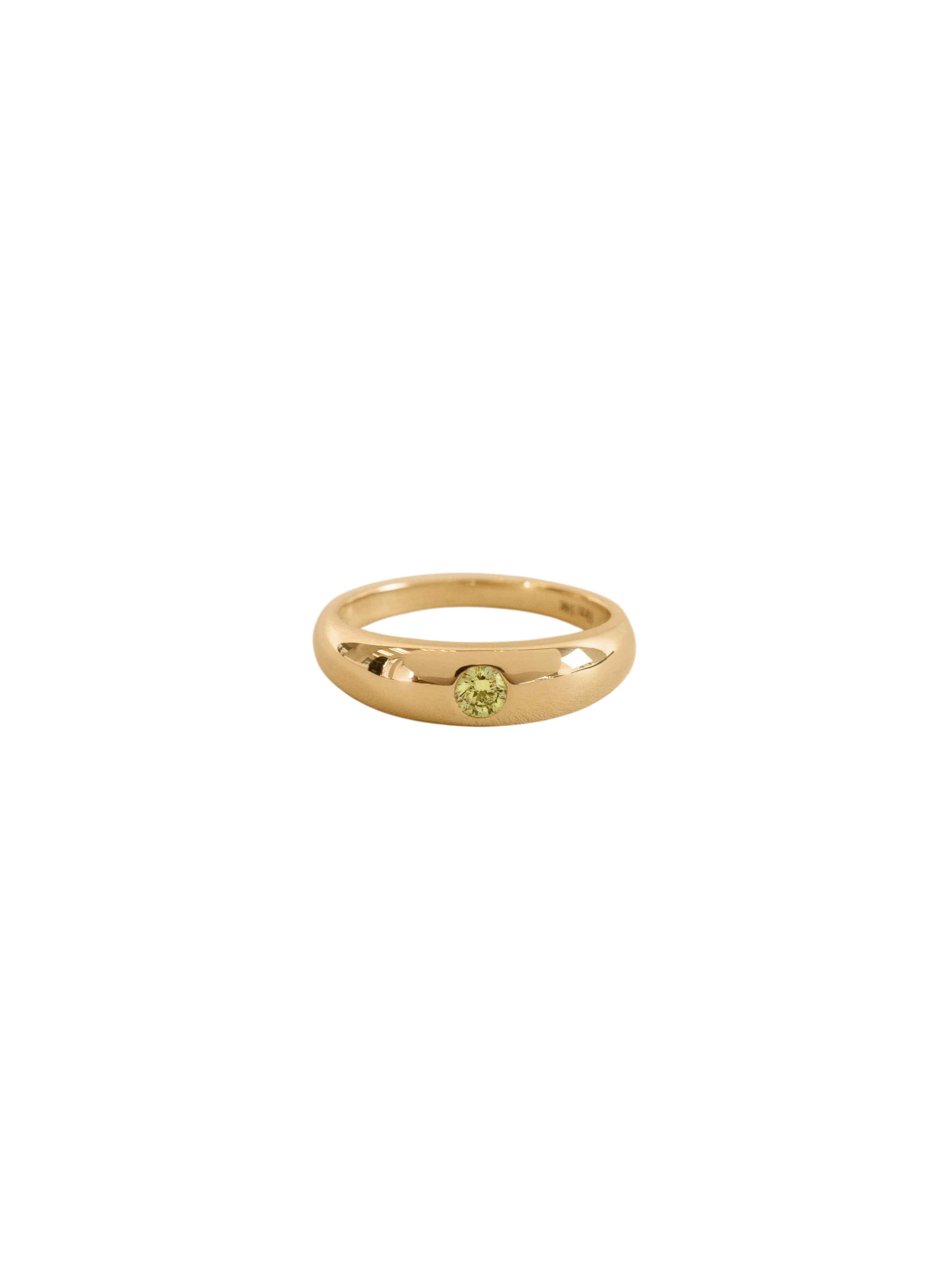 Amelia Birthstone Dome Ring Peridot photo