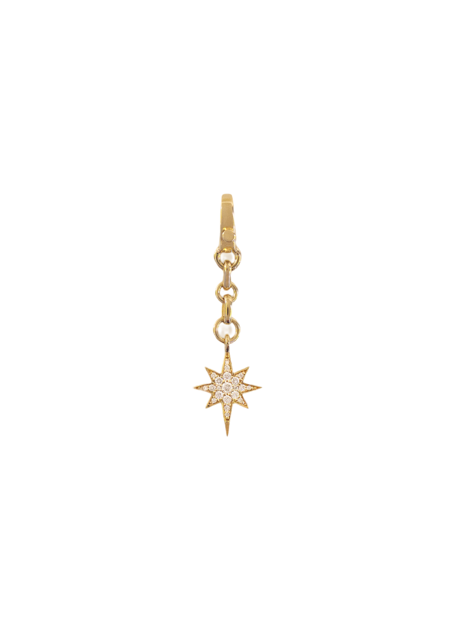 Pavé diamond north star pendant