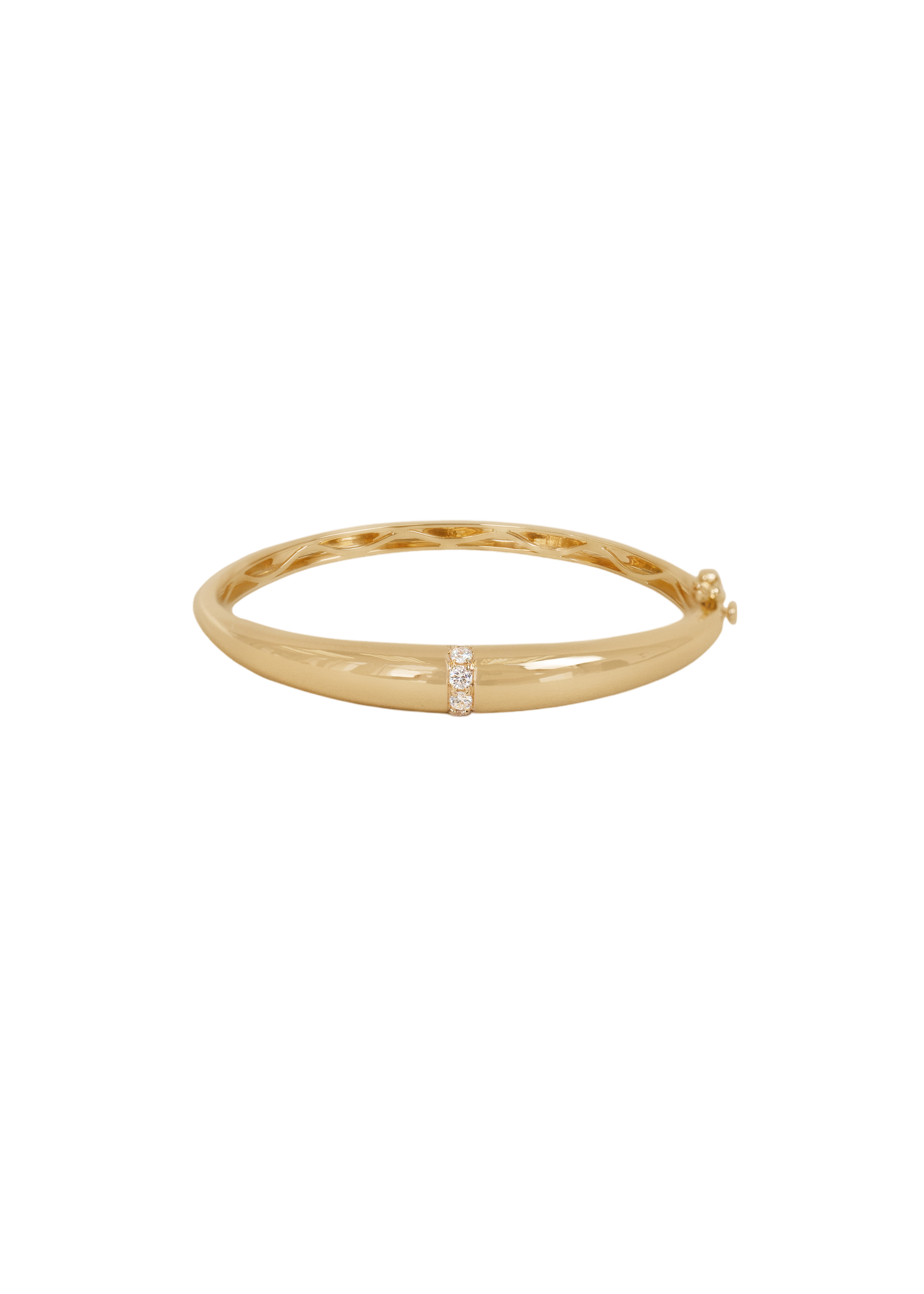 Mira pavé bangle bracelet diamond