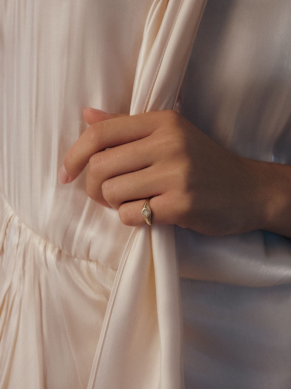 North Star Signet Ring Diamond