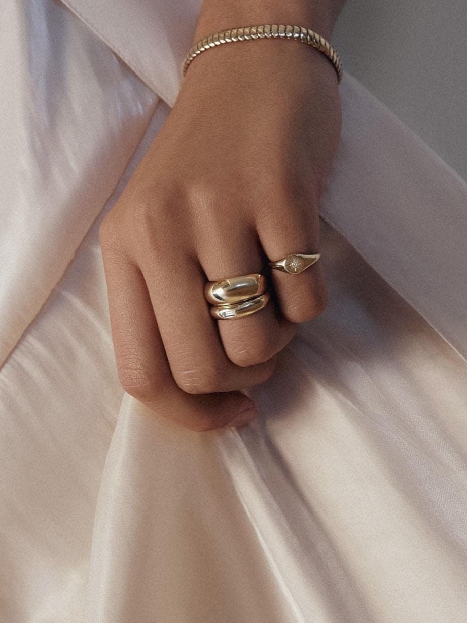 North Star Signet Ring Diamond