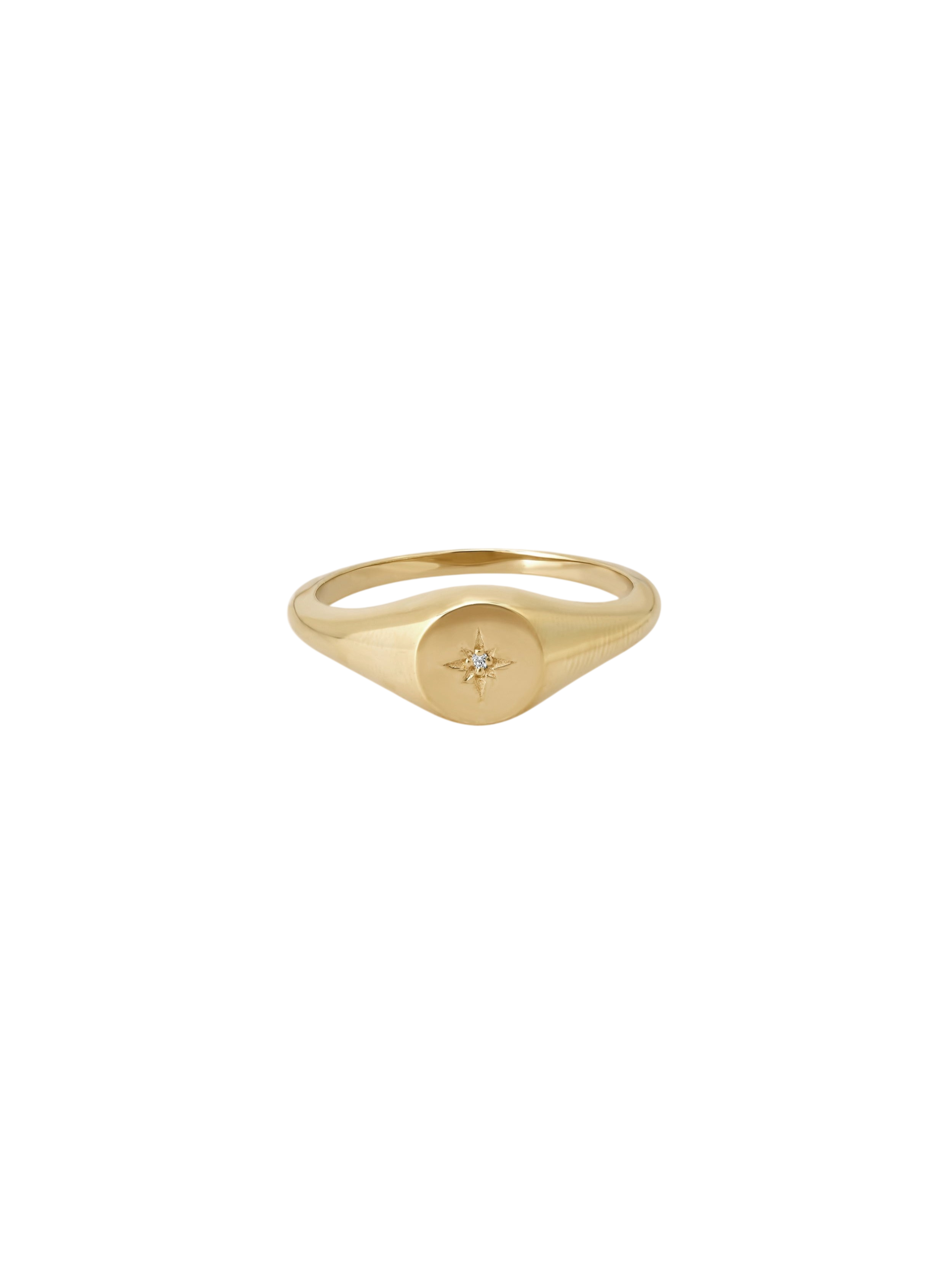 North Star Signet Ring Diamond photo