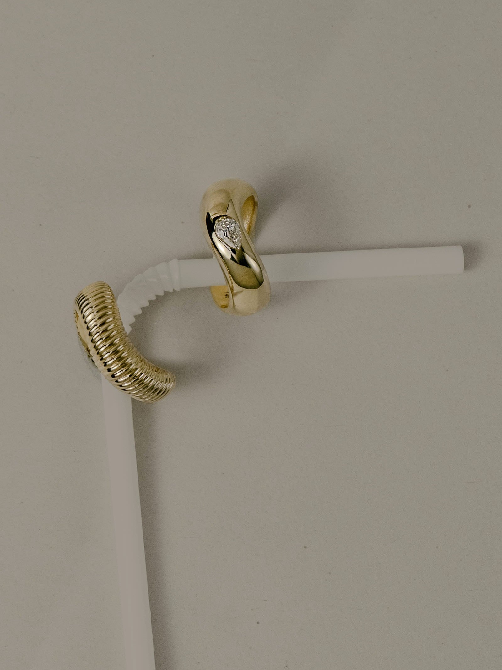 Demi Curve & Coil Ring Stack