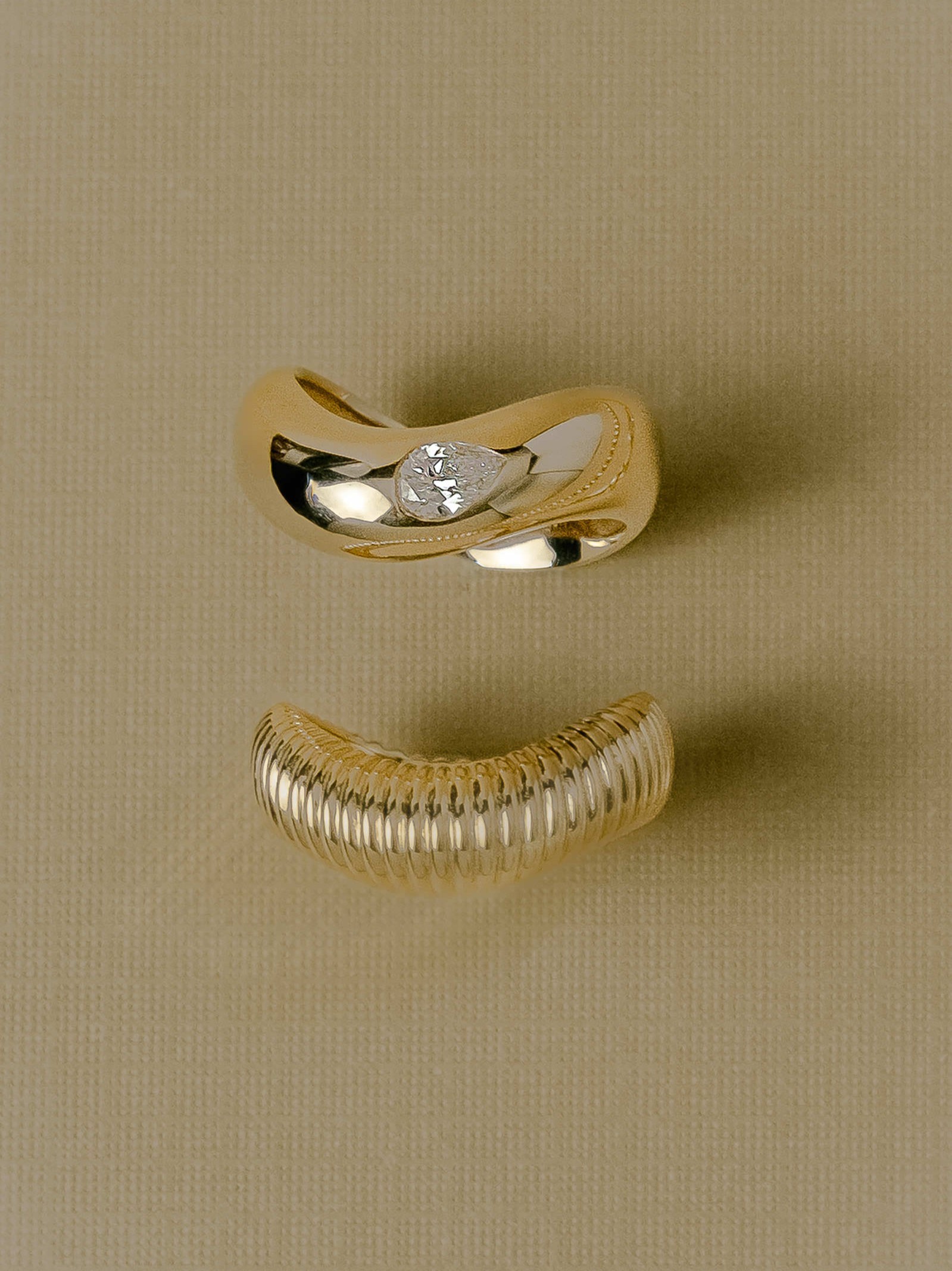 Demi Curve & Coil Ring Stack