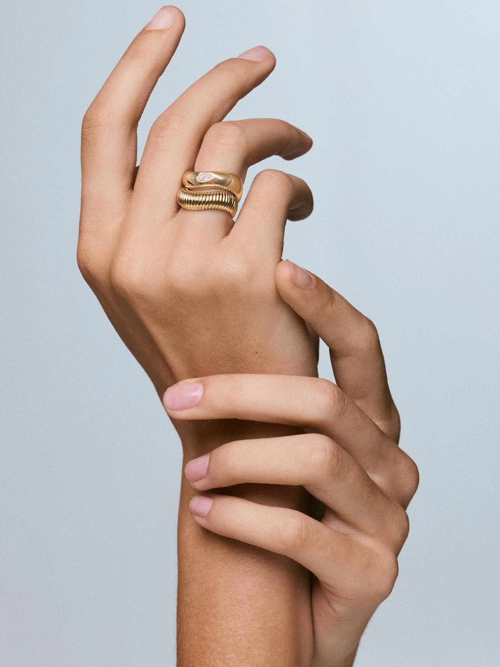 Demi Curve & Coil Ring Stack