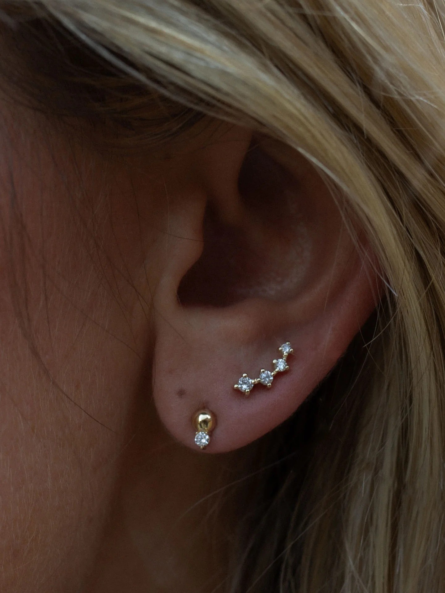 Crawler Stud Earring Diamond