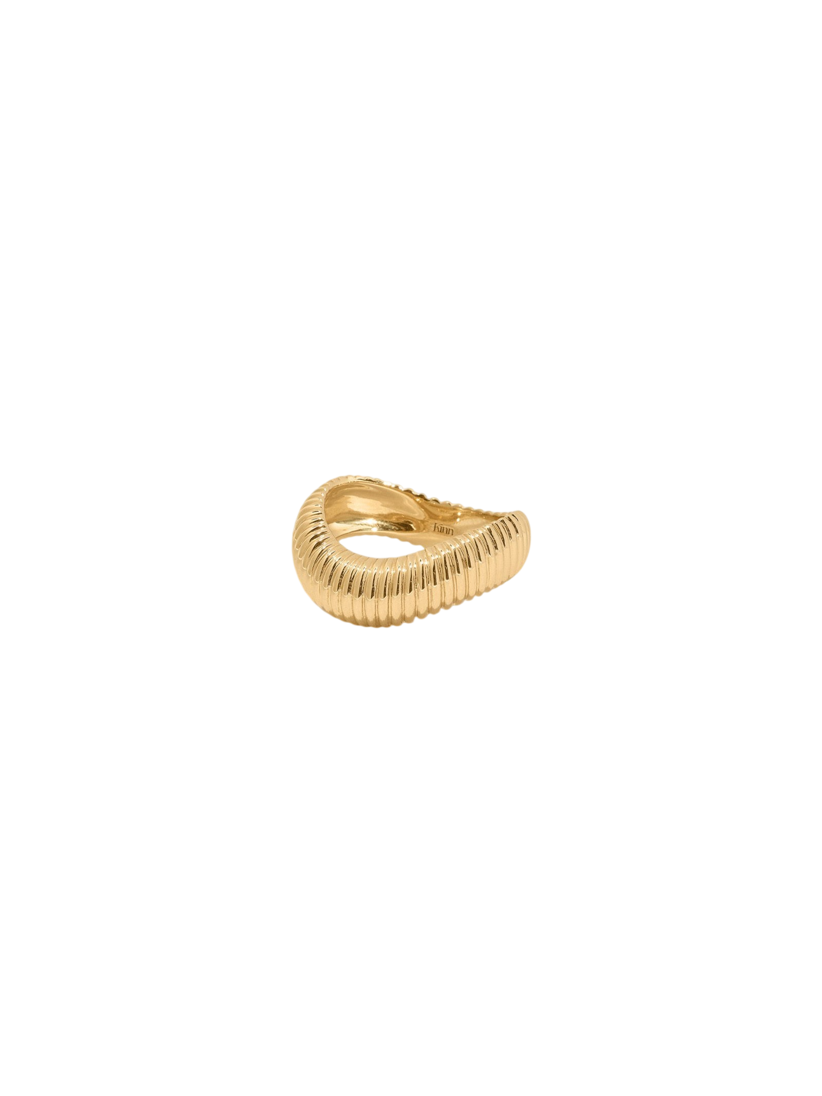 Demi Coil Ribbed Band Ring