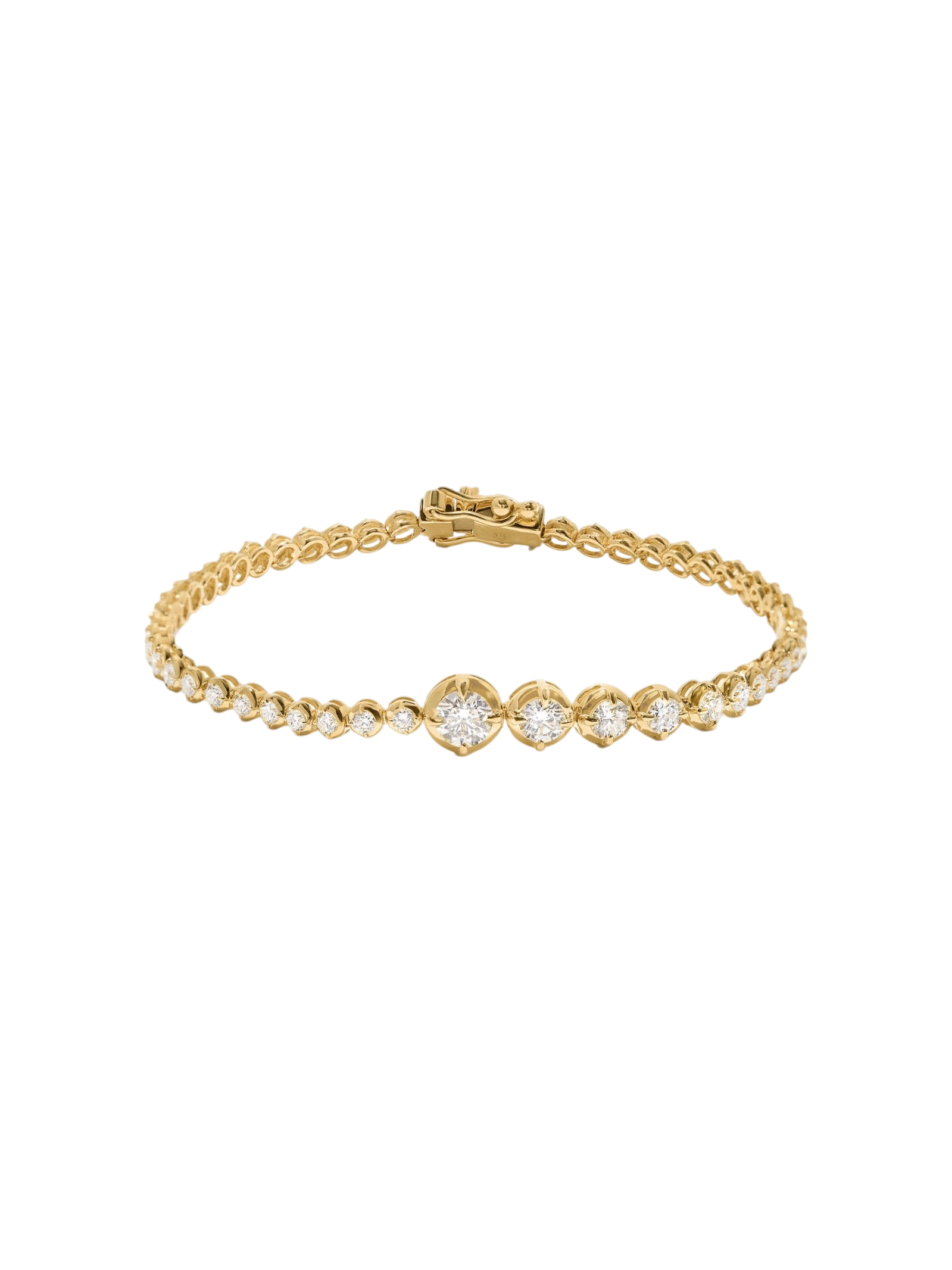 Naomi Graduated Tennis Bracelet Yellow Gold photo