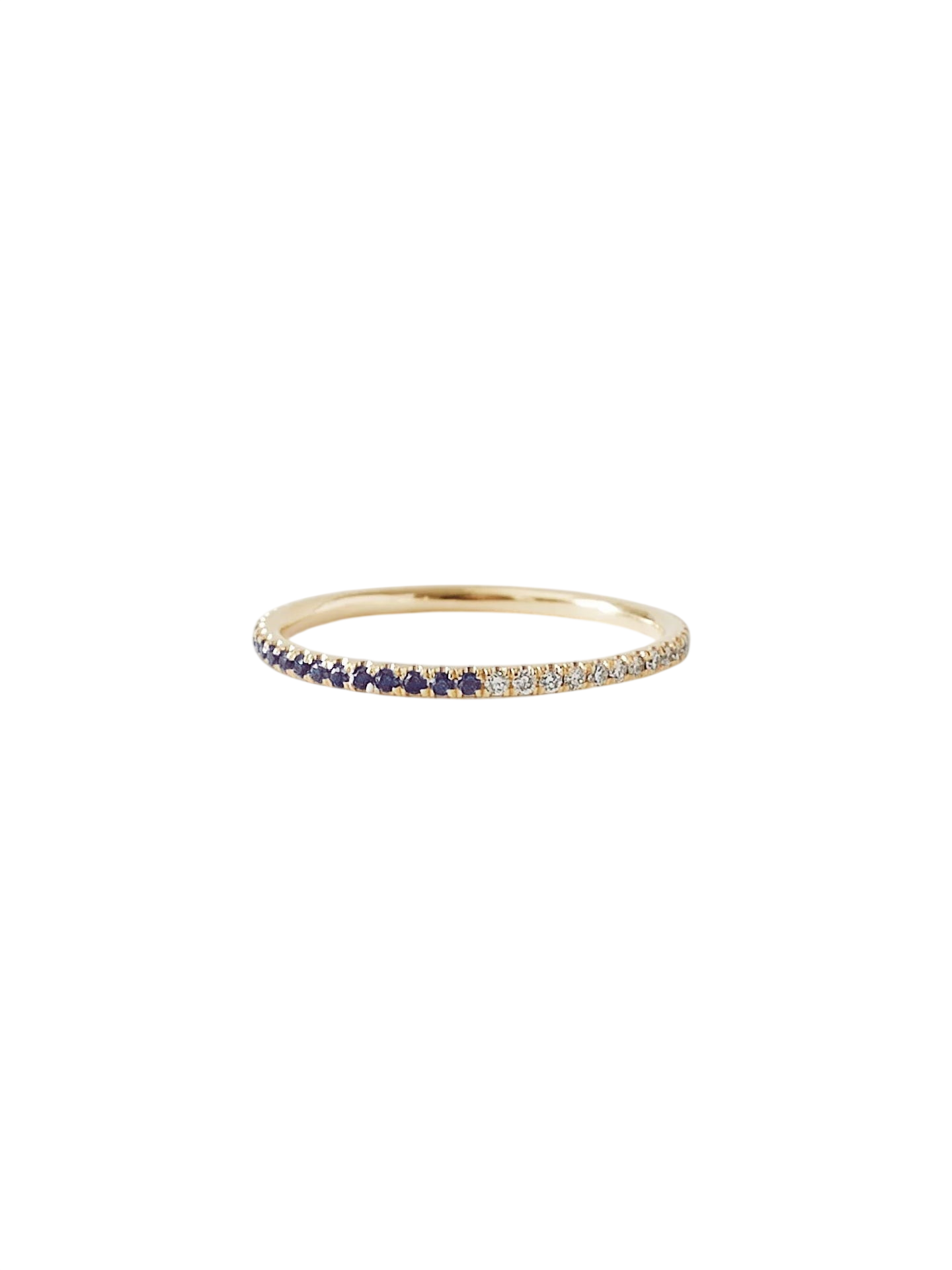 Two In One Pavé Birthstone Ring Alexandrite photo