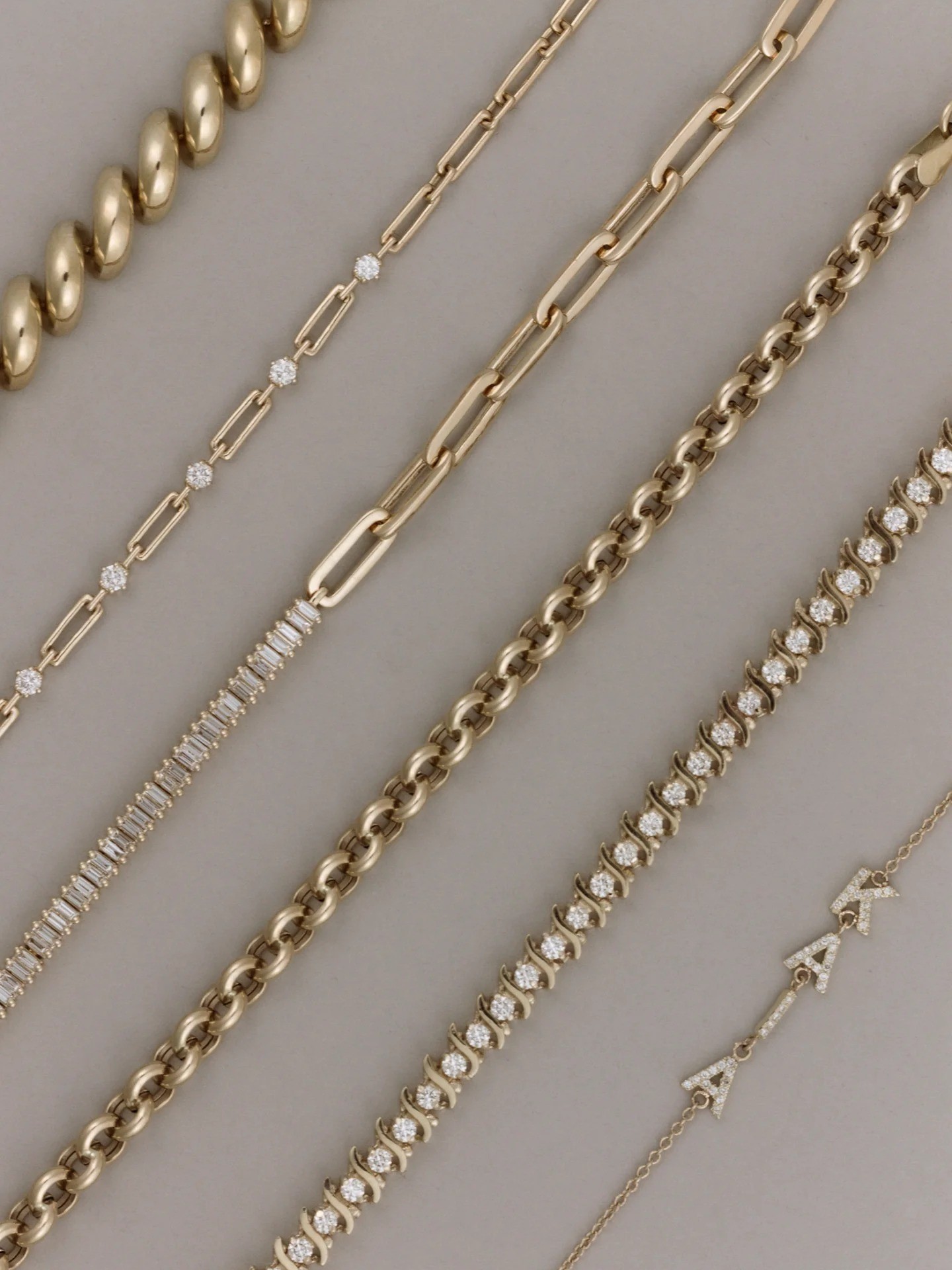 Bold Nameplate Bracelet Diamond