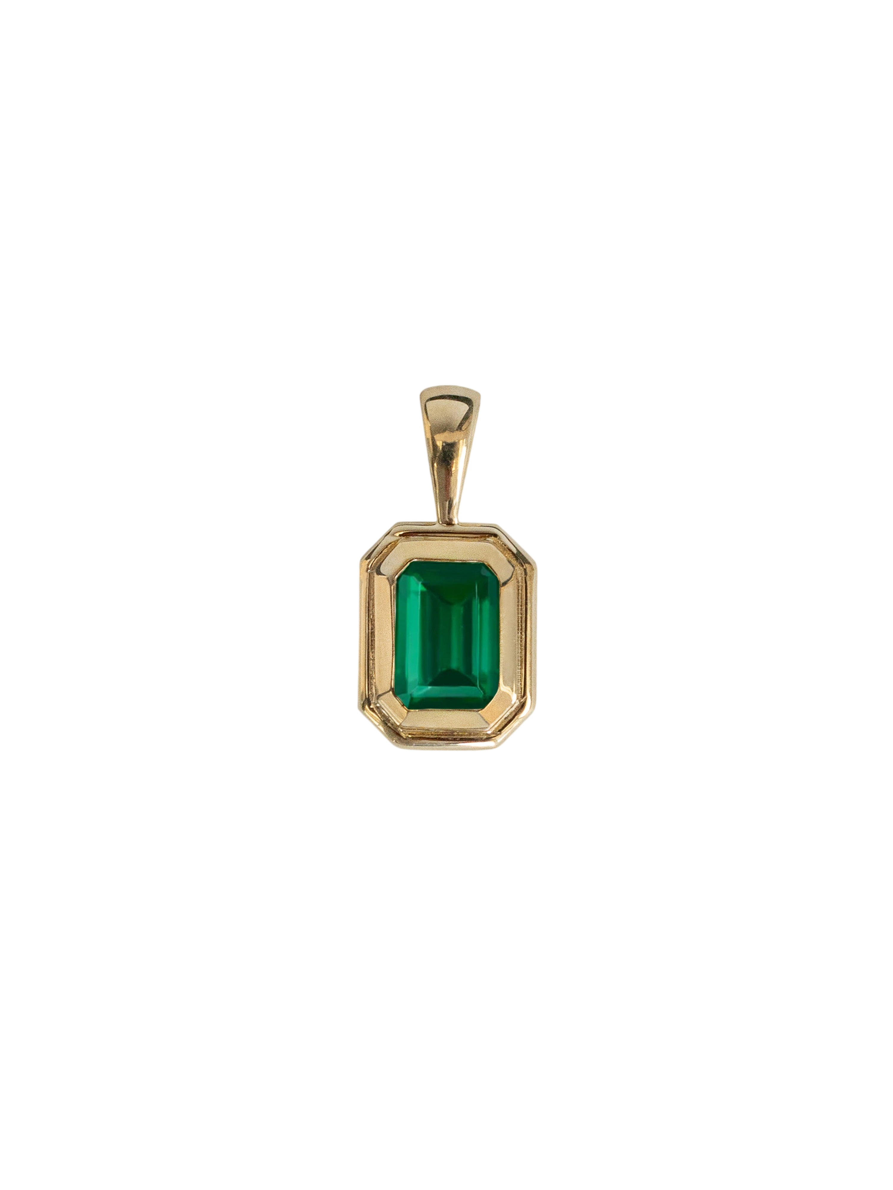 Brooklyn Emerald Cut Pendant Emerald photo