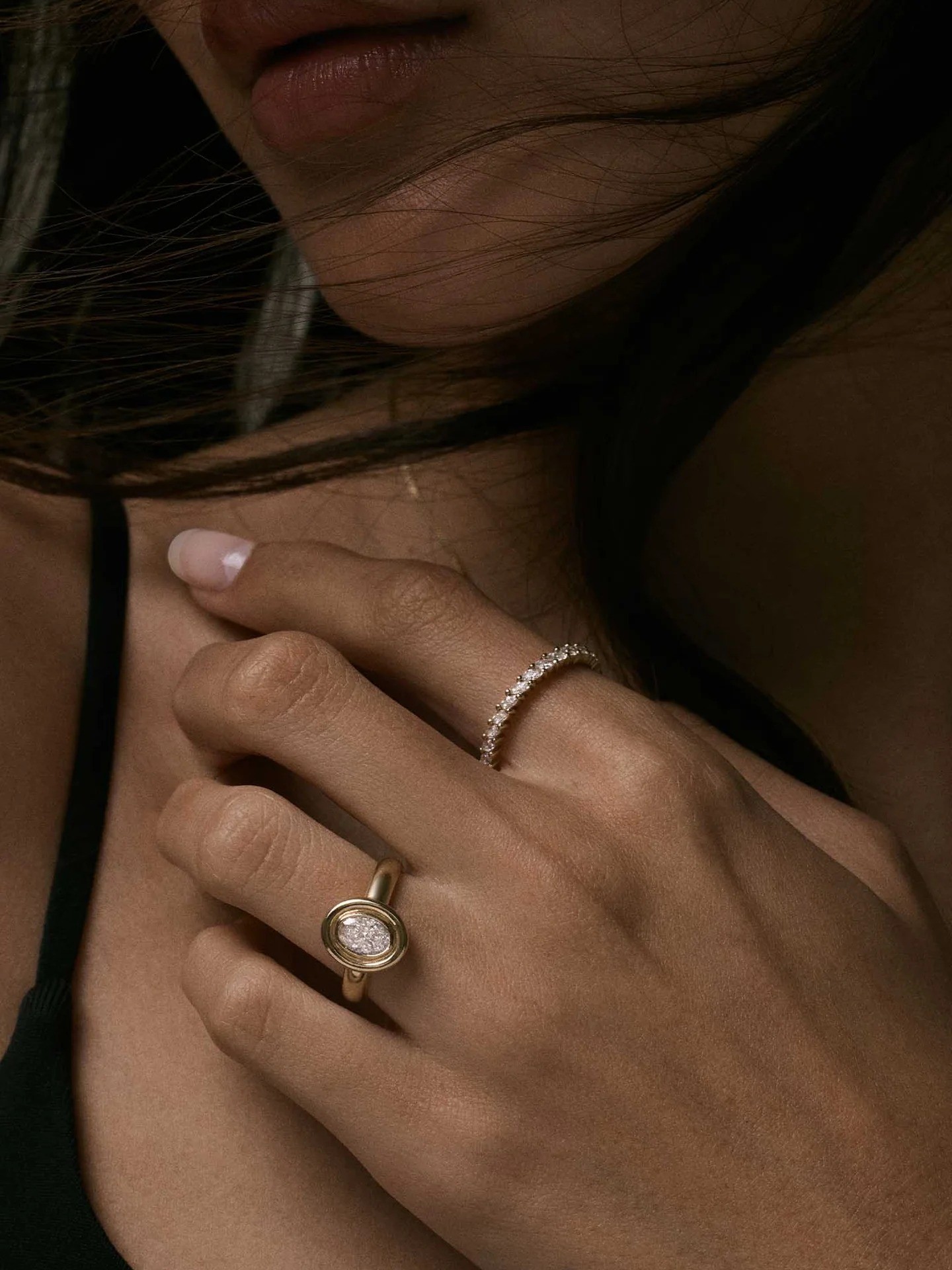 Petite Marquise Eternity Ring Yellow Gold