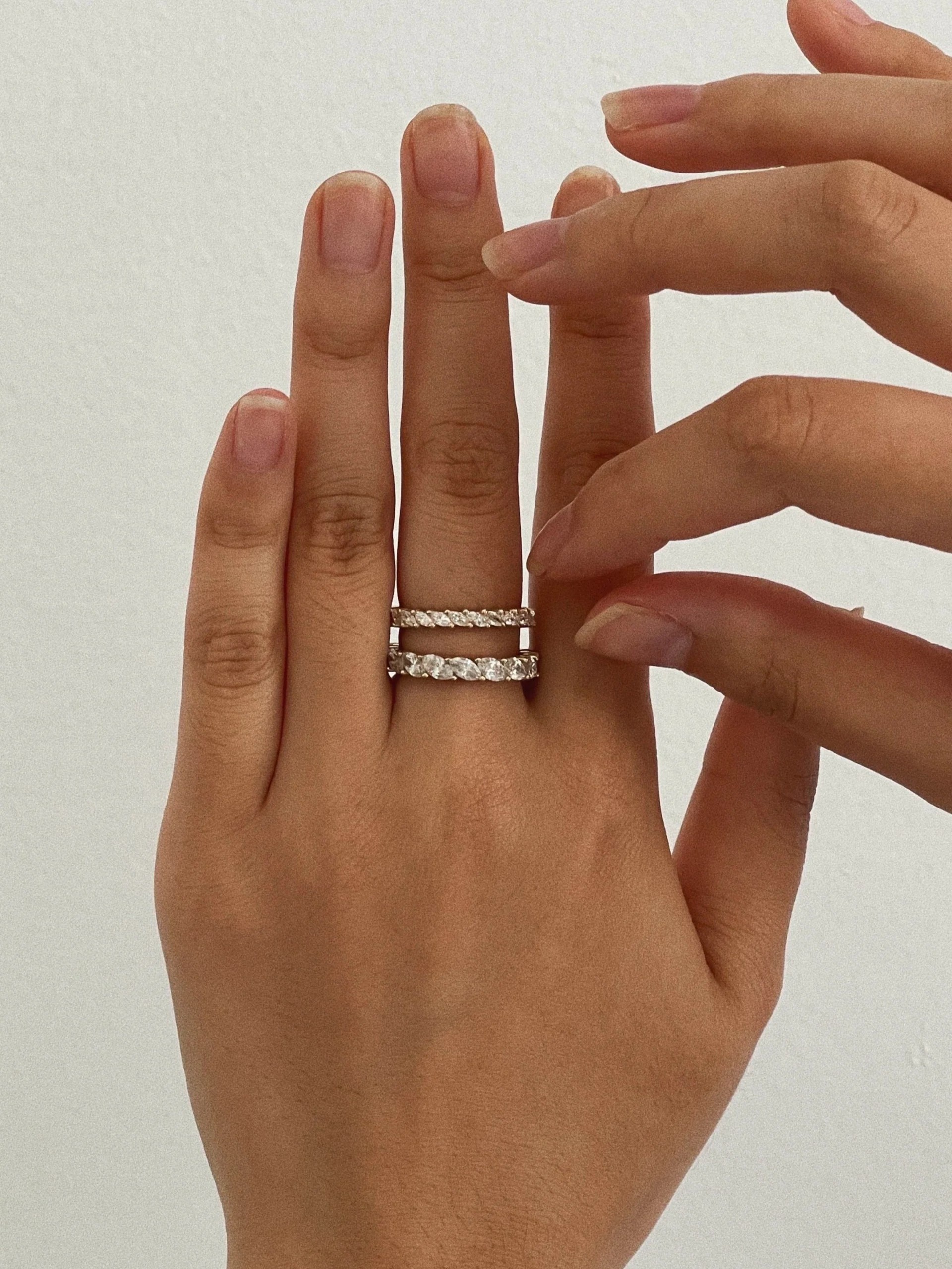 Petite Marquise Eternity Ring Yellow Gold