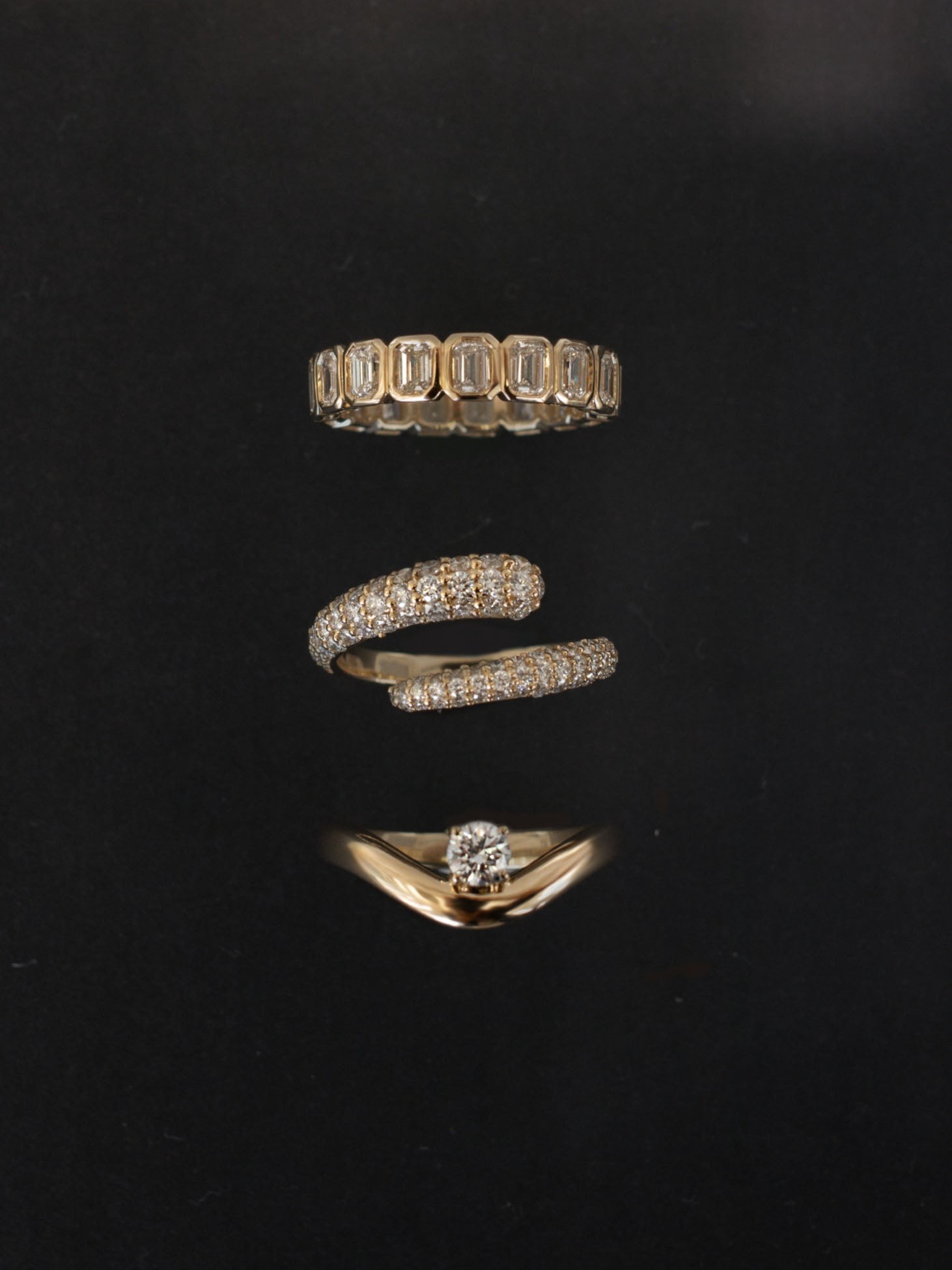 Margot Emerald Cut Eternity Ring Diamond