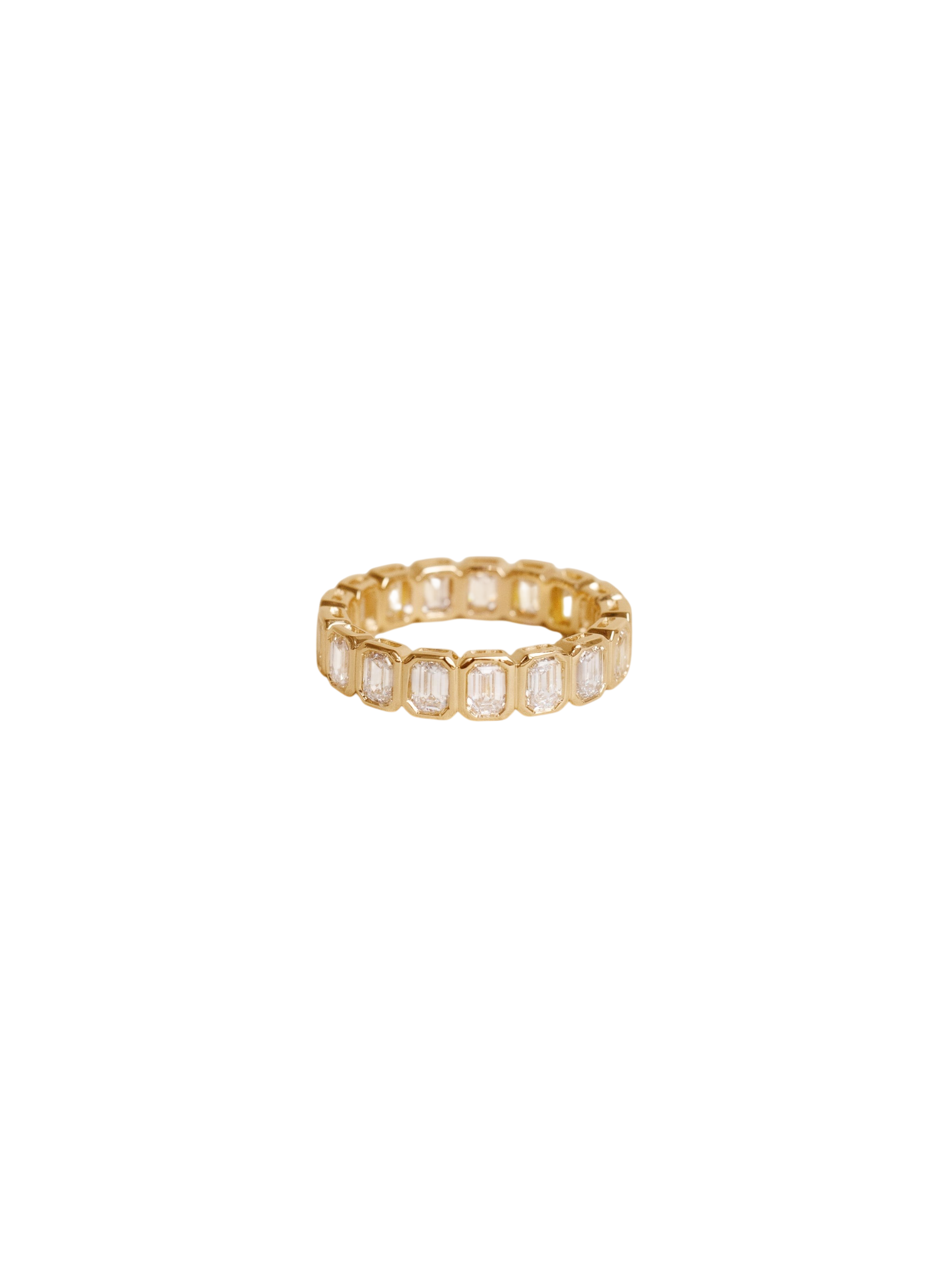Margot Emerald Cut Eternity Ring Diamond