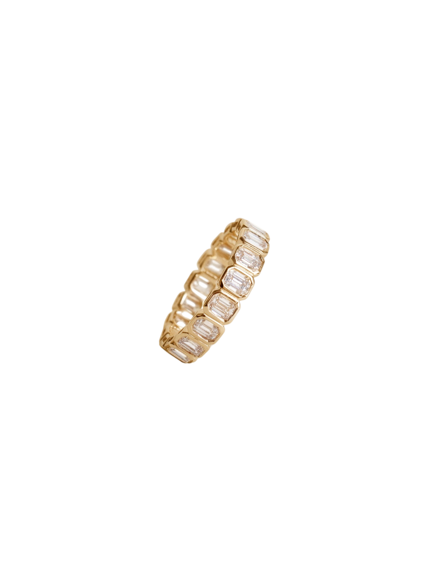 Margot Emerald Cut Eternity Ring Diamond