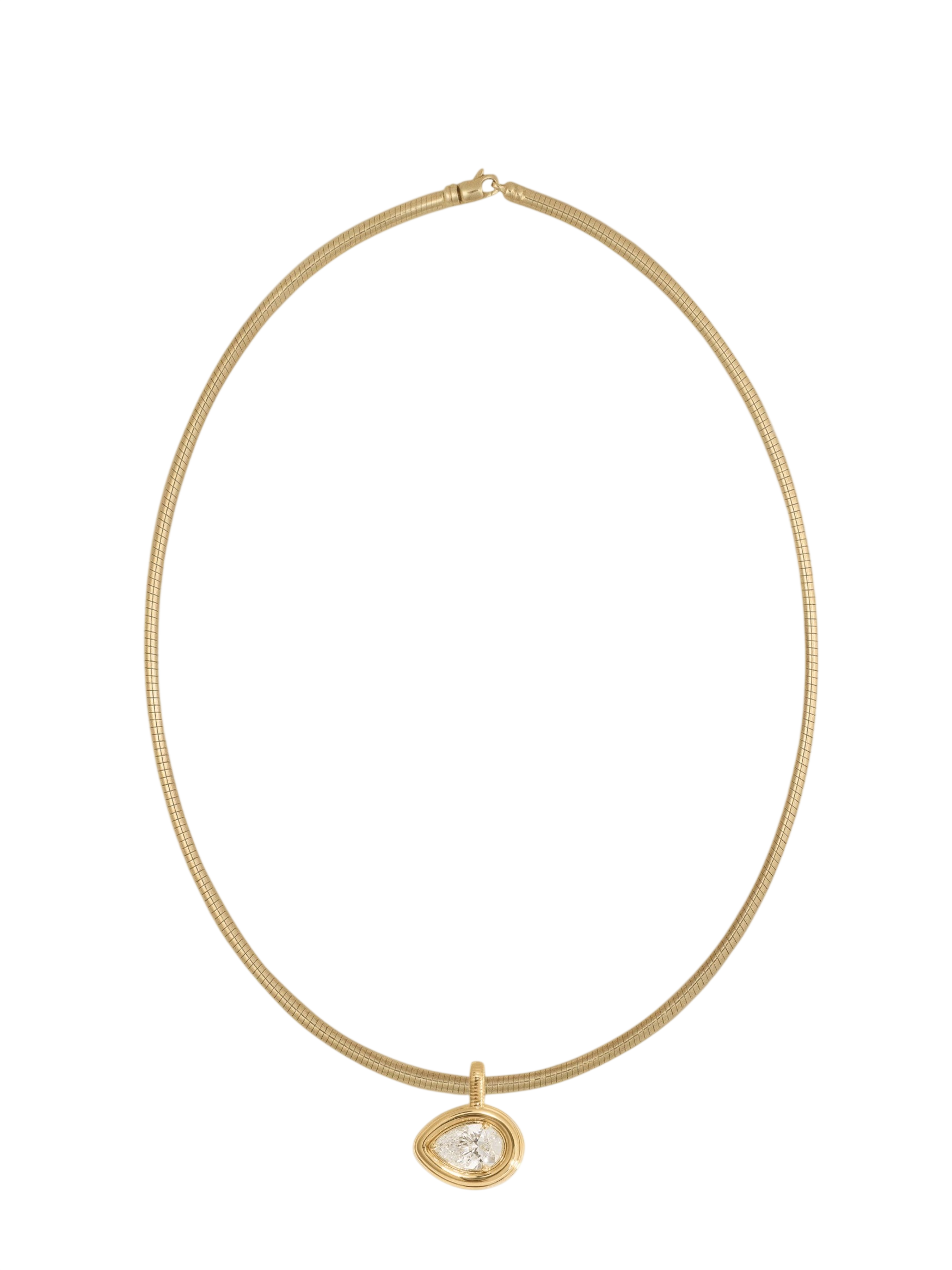 Colette Pendant Pear Diamond Necklace