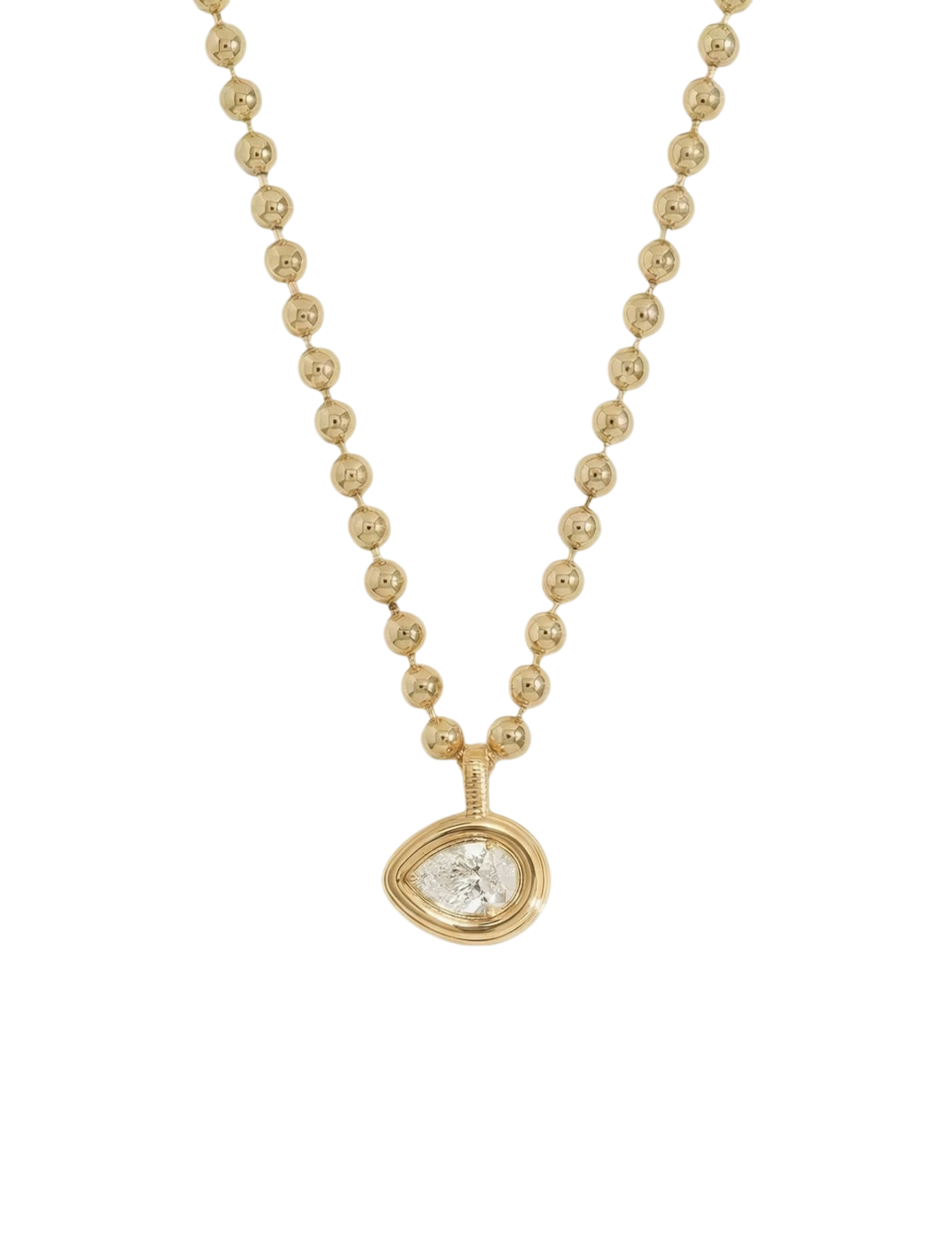 Colette Pendant Pear Diamond Necklace