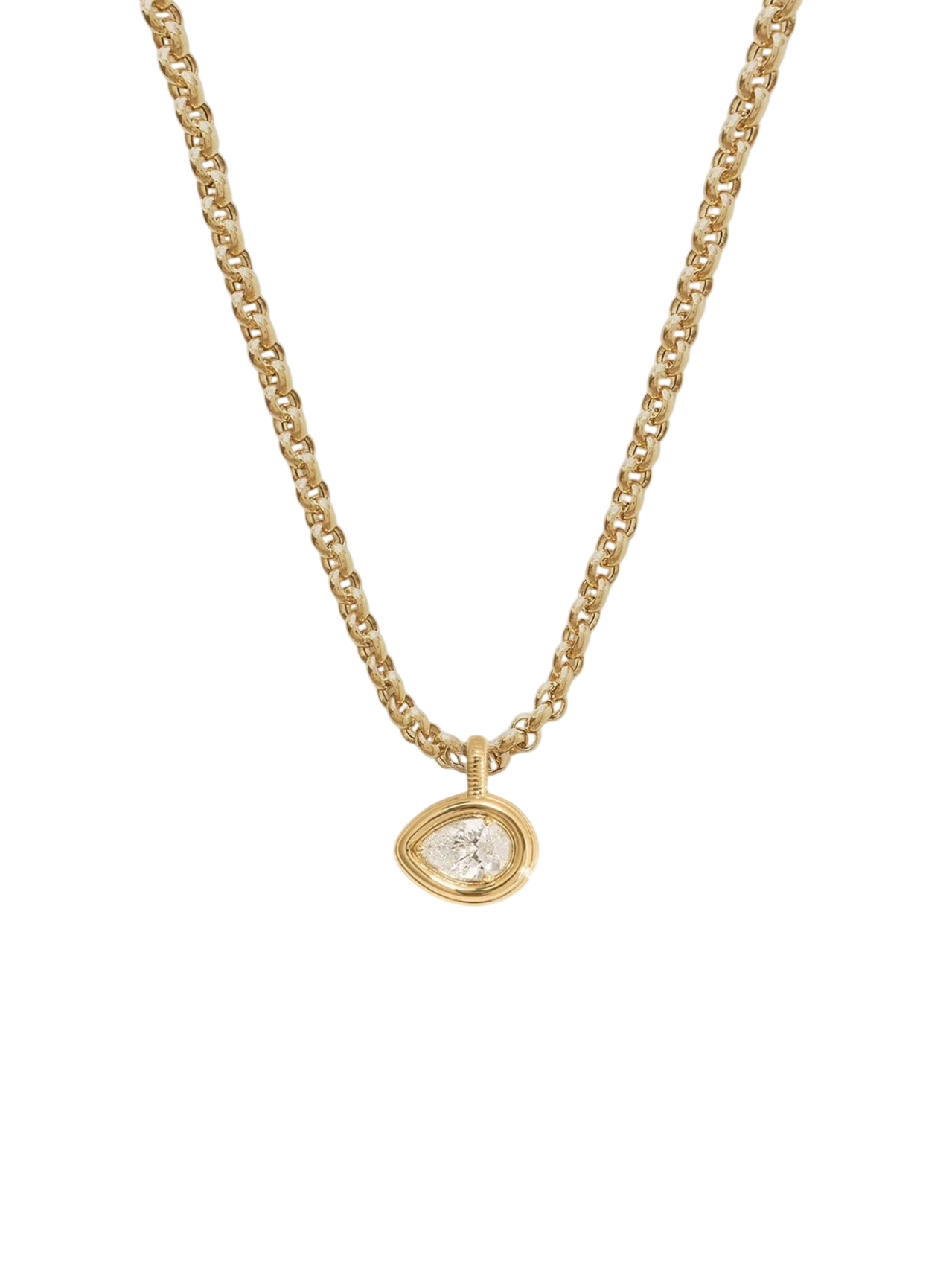 Colette Pendant Pear Diamond Necklace