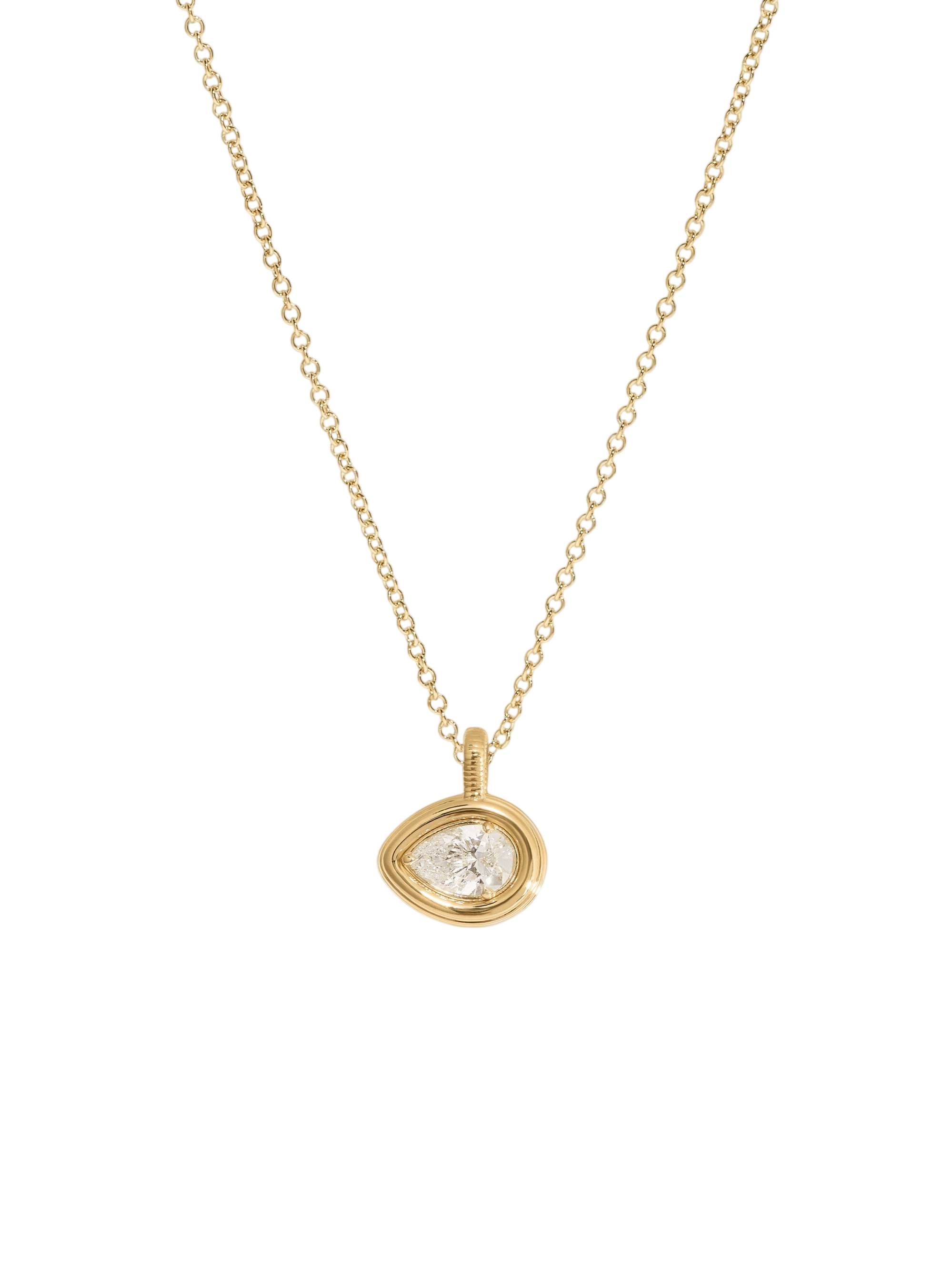 Colette Pendant Pear Diamond Necklace