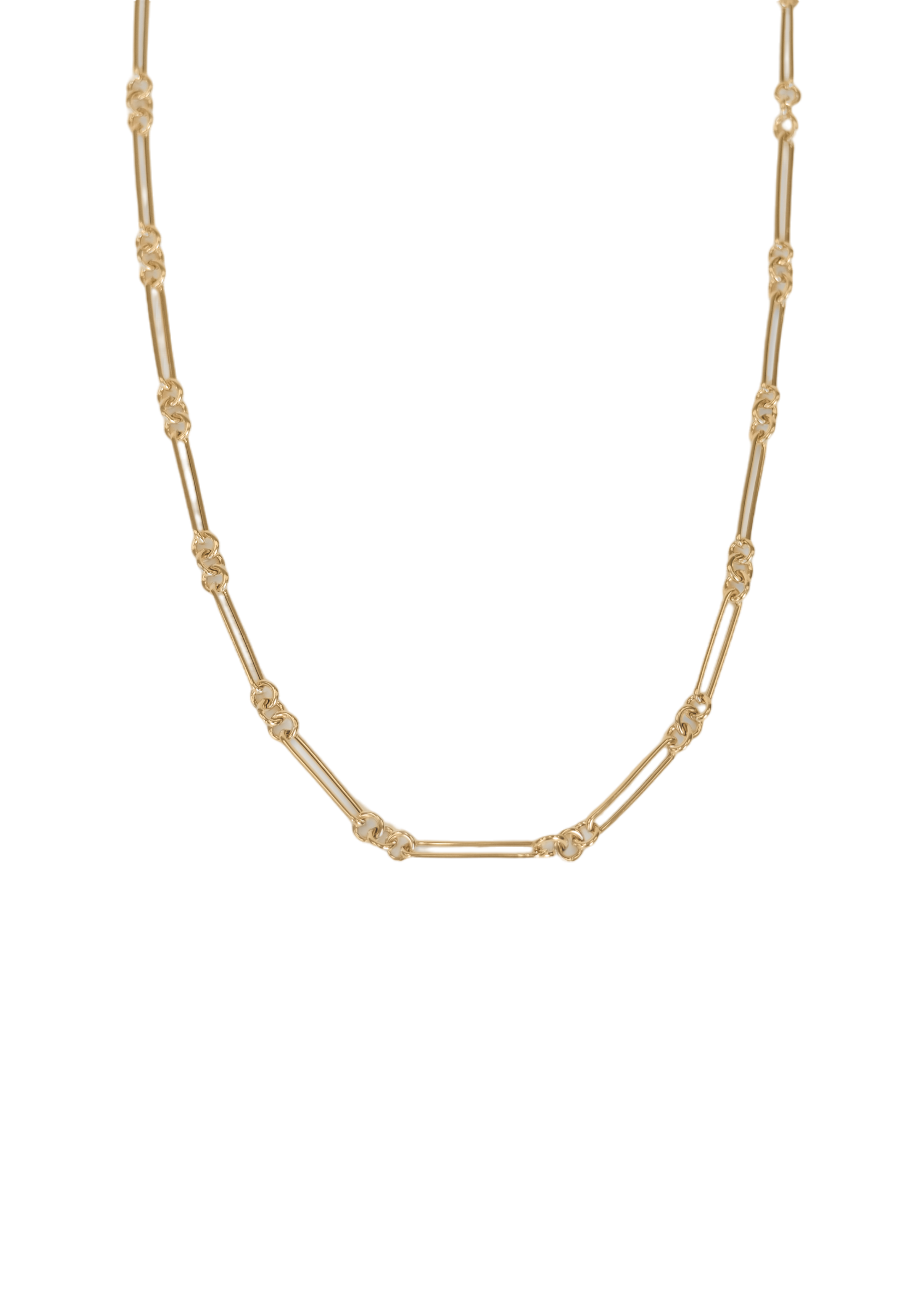 Mixed link chain necklace