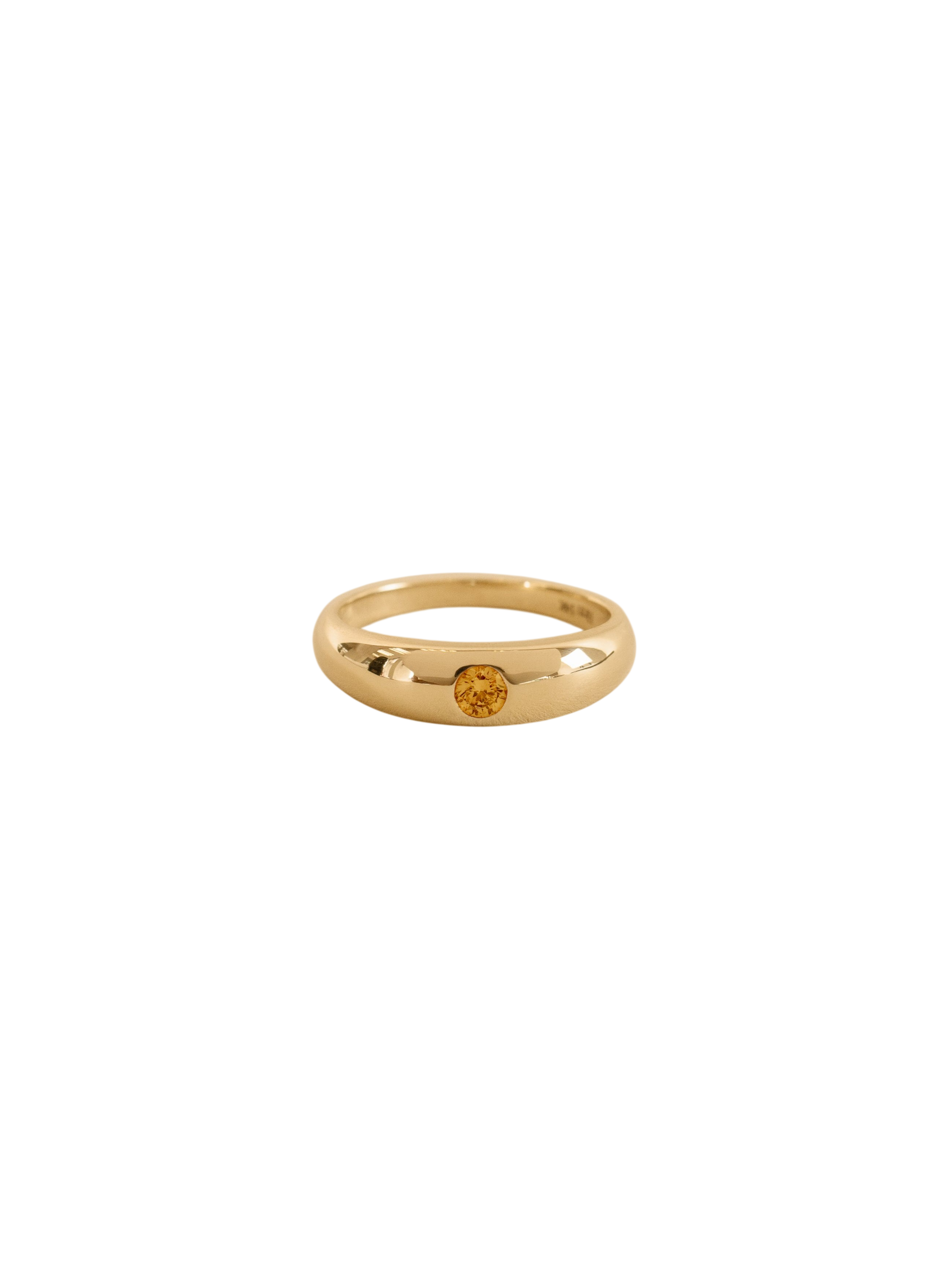 Amelia Birthstone Dome Ring Citrine photo