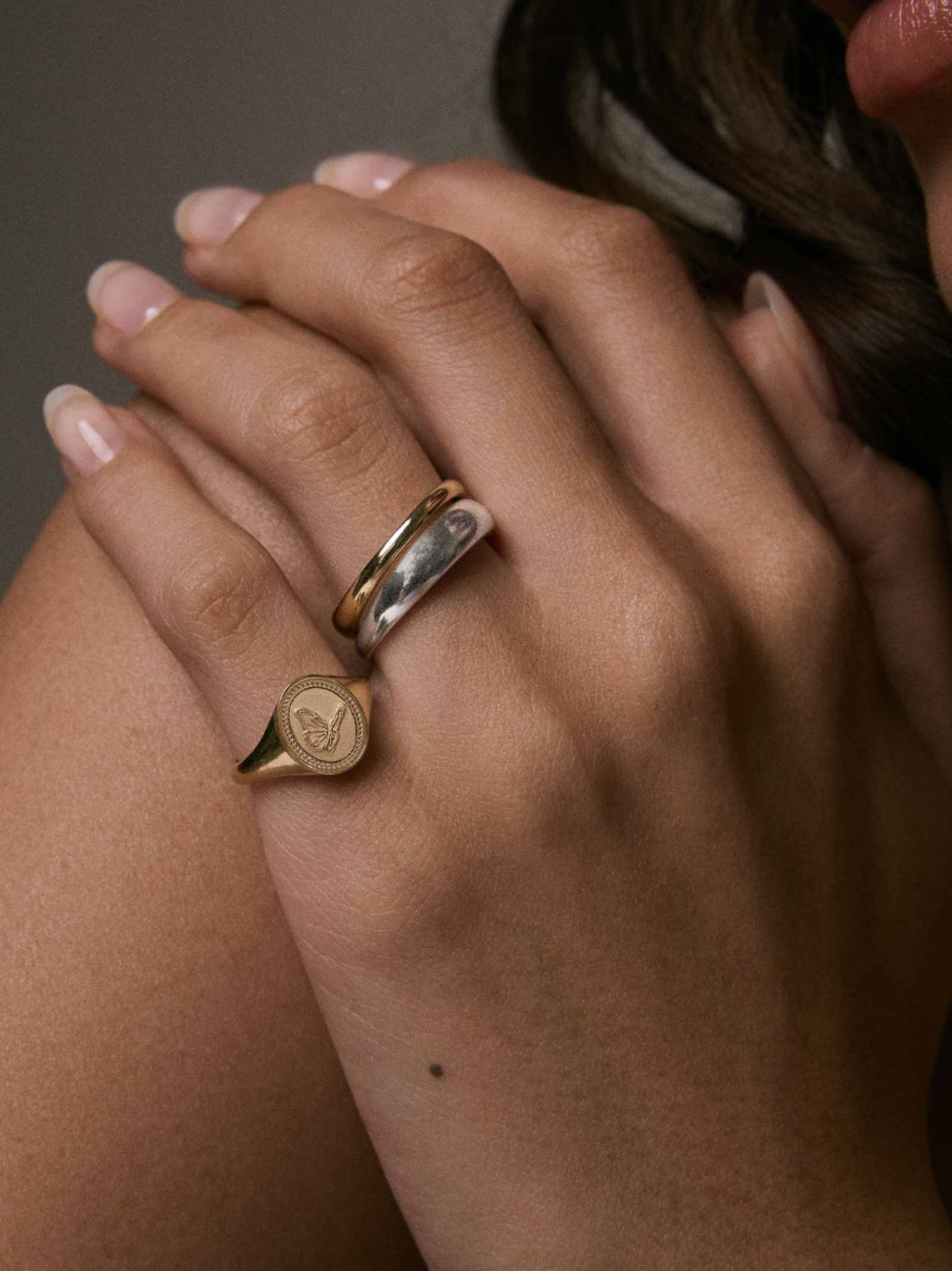 Butterfly Dream Signet Ring