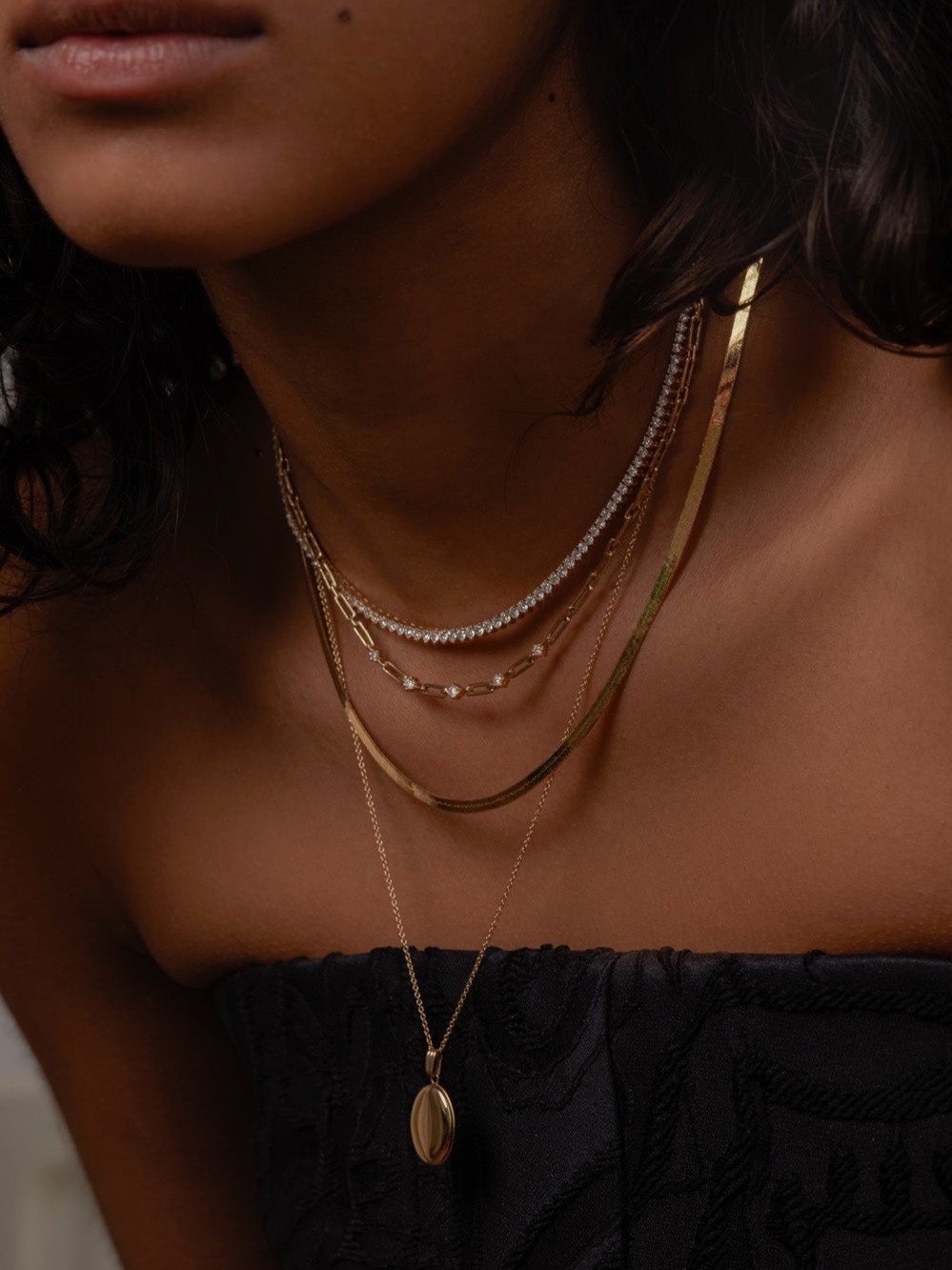 Maison Oval Locket Necklace