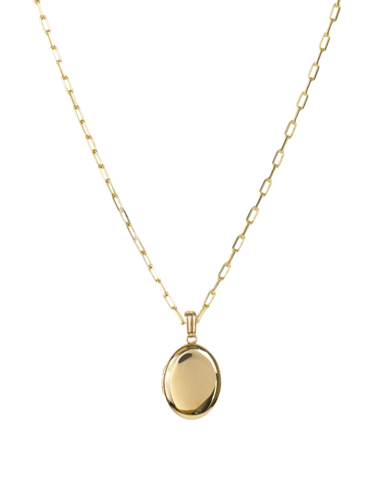 Maison Oval Locket Necklace