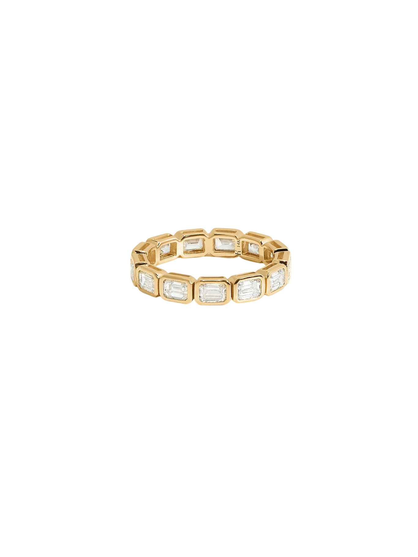 Marianna Emerald Diamond Bezel Ring