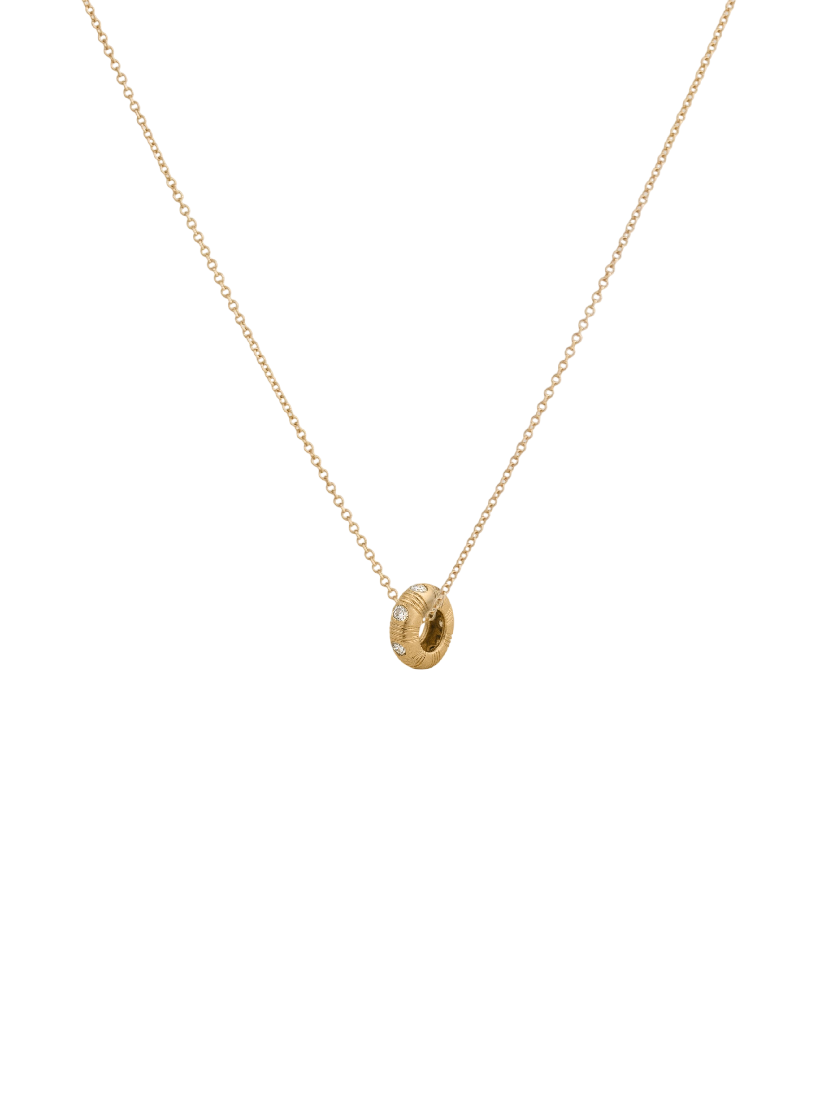 Anniversary Birthstone Charm Diamond Necklace photo