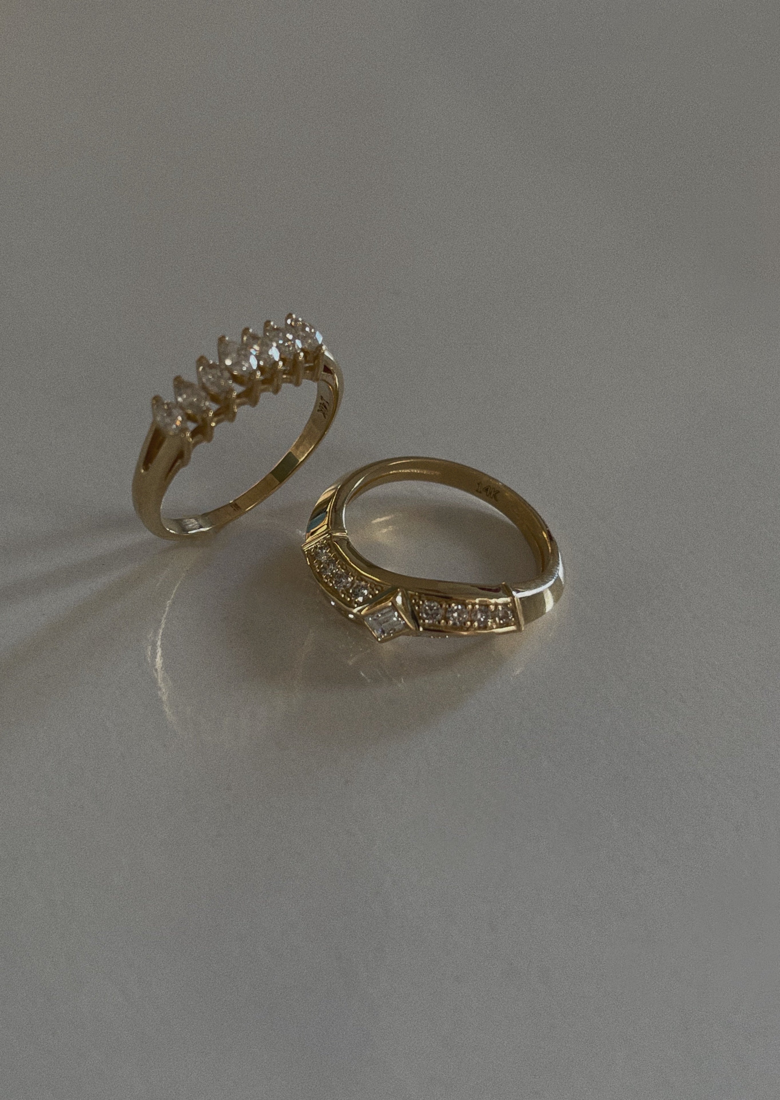 Seven marquise diamond ring