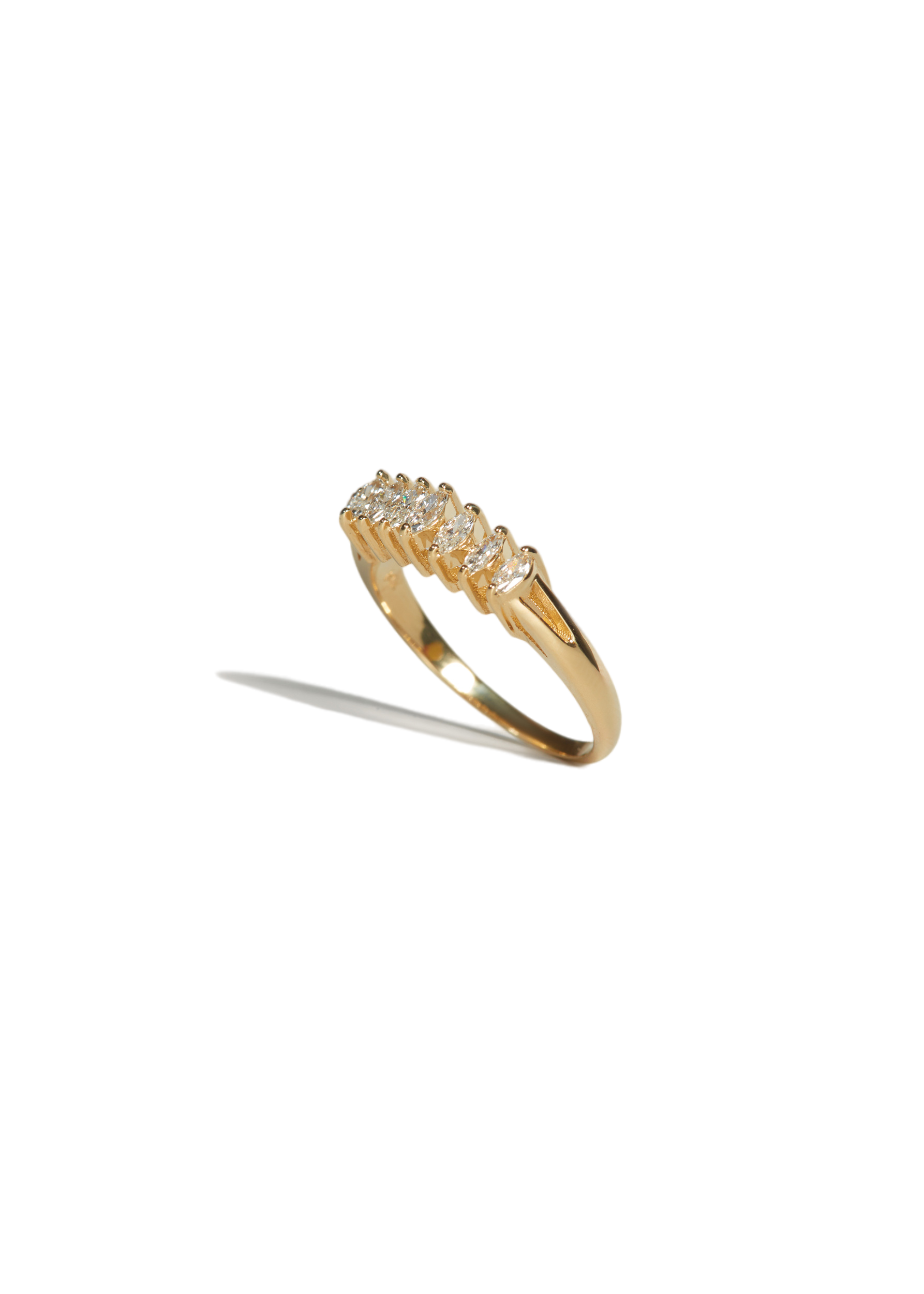 Seven marquise diamond ring