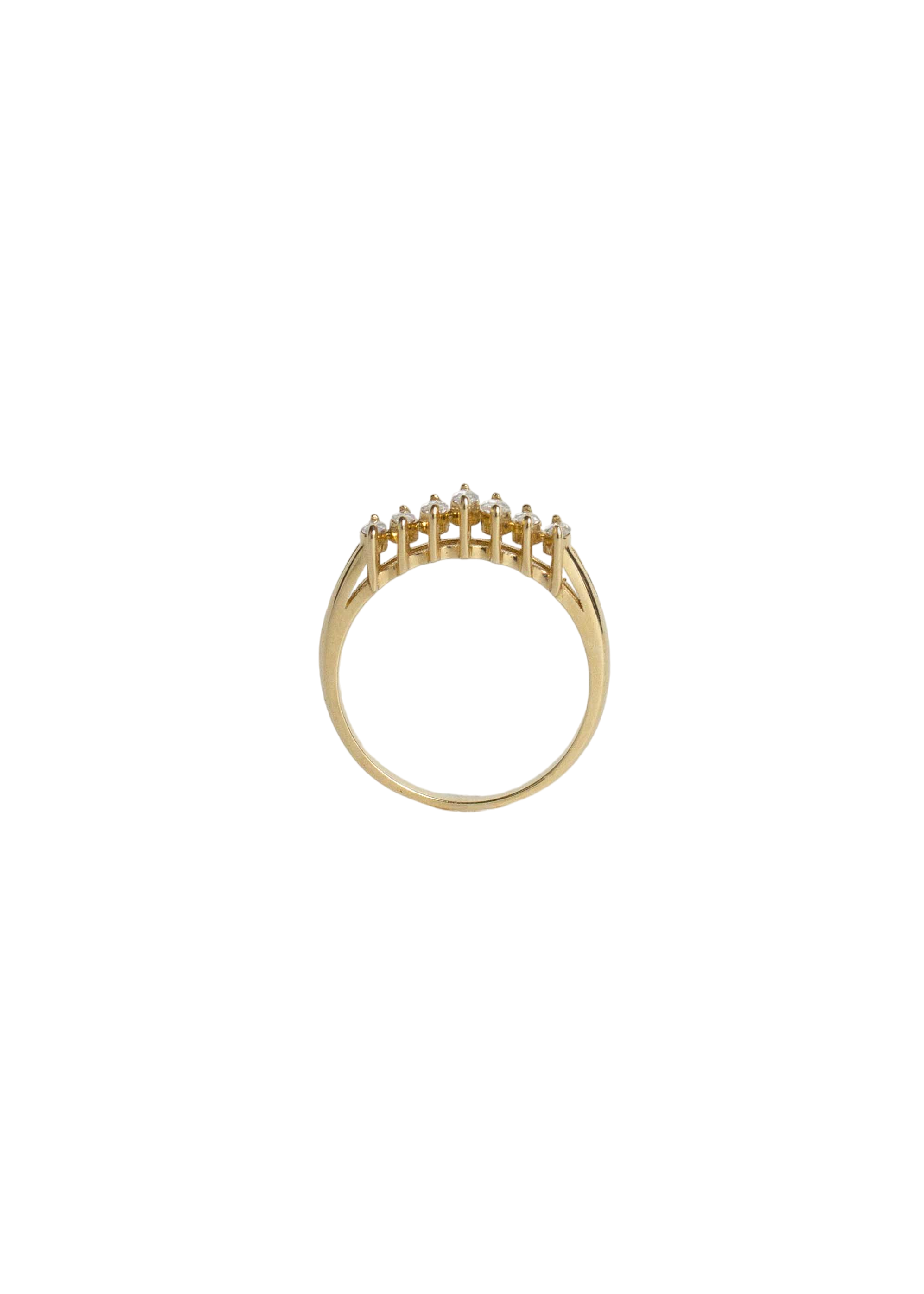 Seven marquise diamond ring