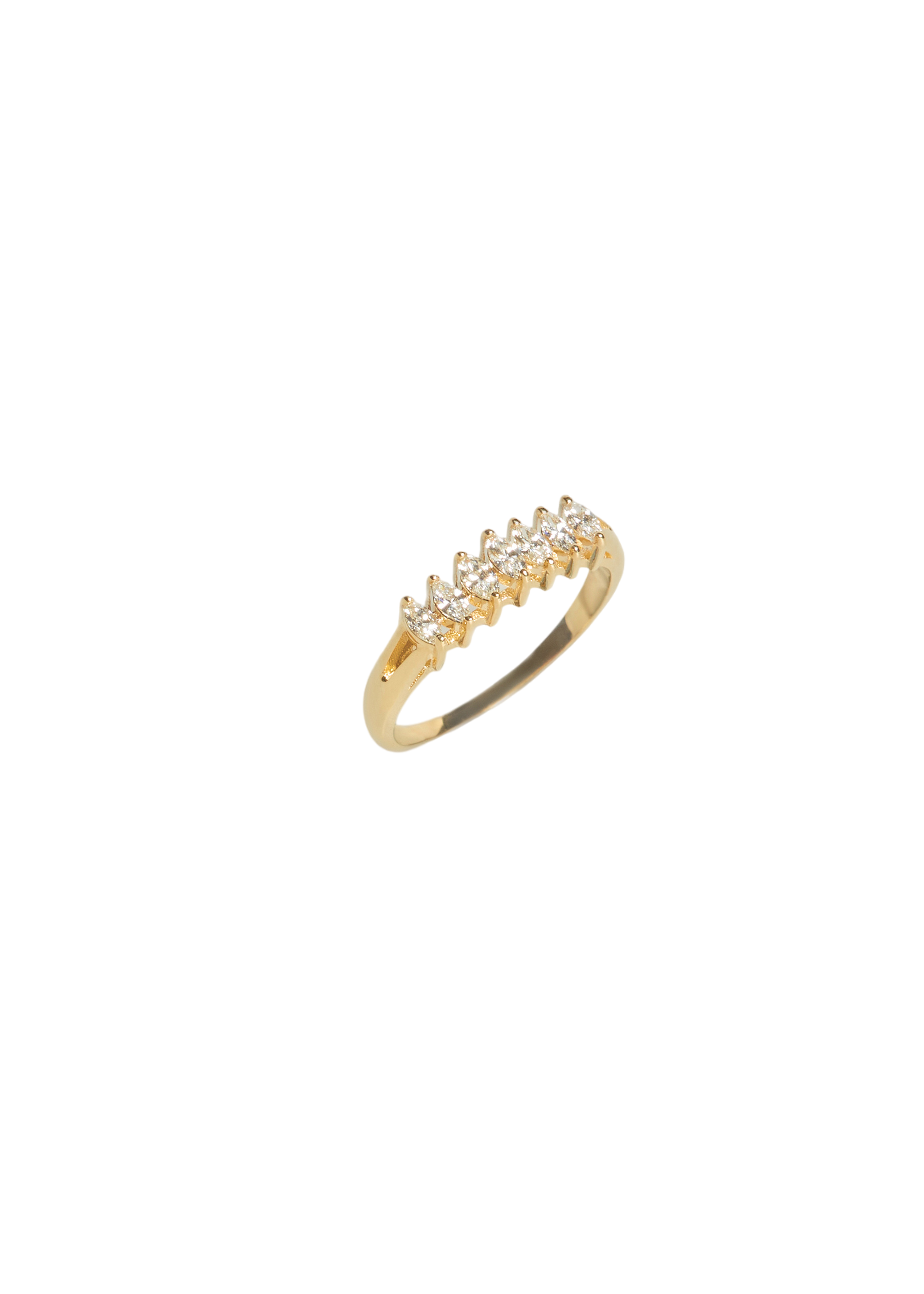 Seven marquise diamond ring