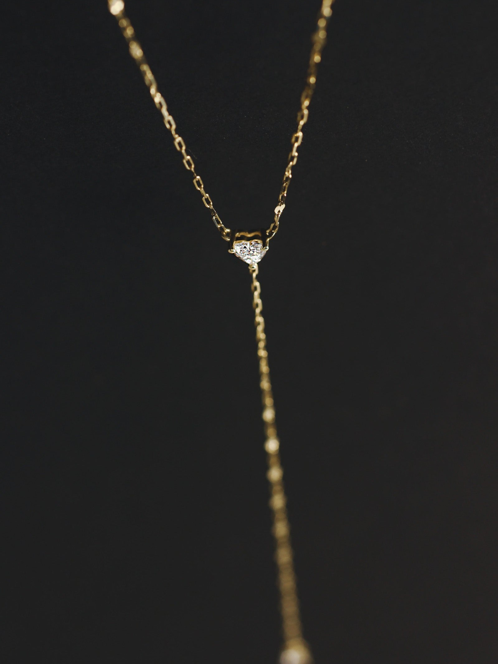 Darling Lariat Heart Necklace