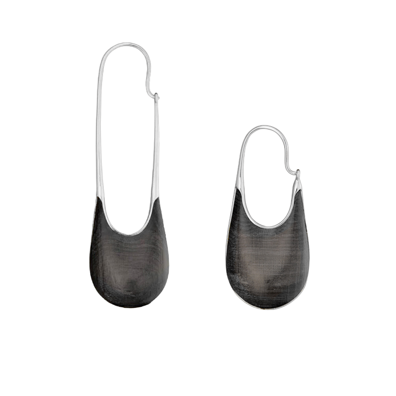 Doric large 'mpingo' earring