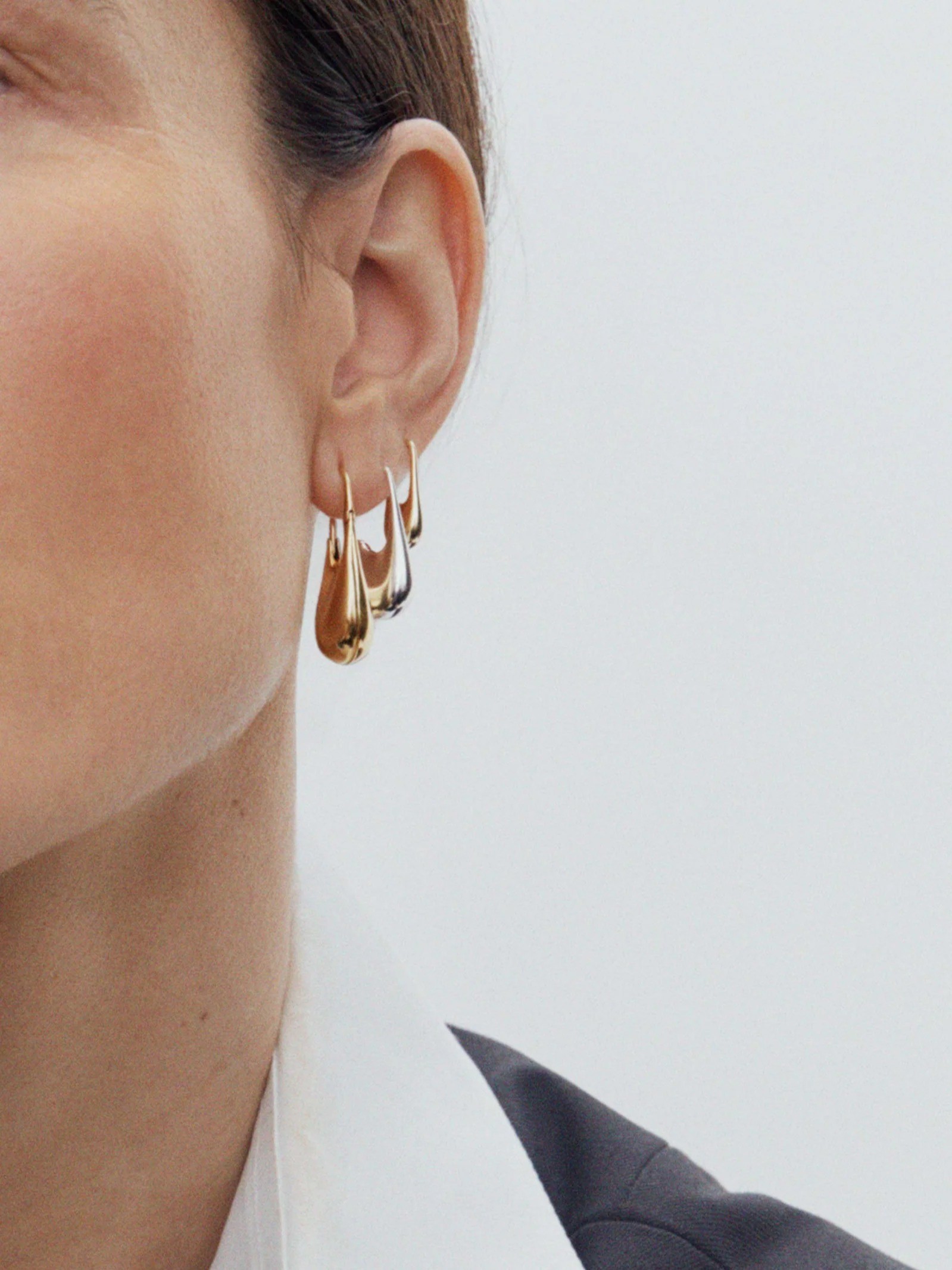 Doric Earring Extra Small Sterling Silver