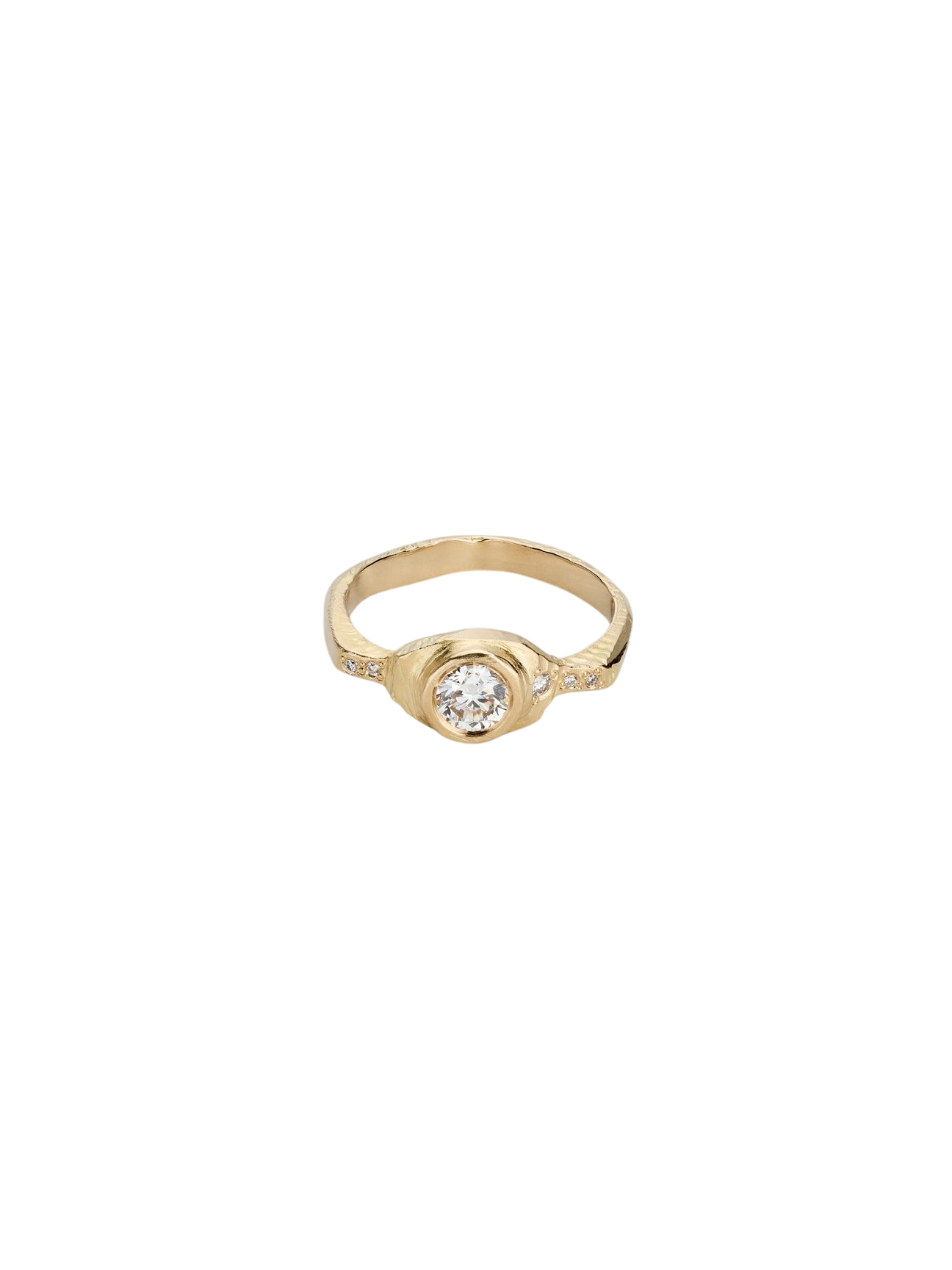 A Bit Brutal Ring No. 2 Solitaire, 18kt gold & diamonds