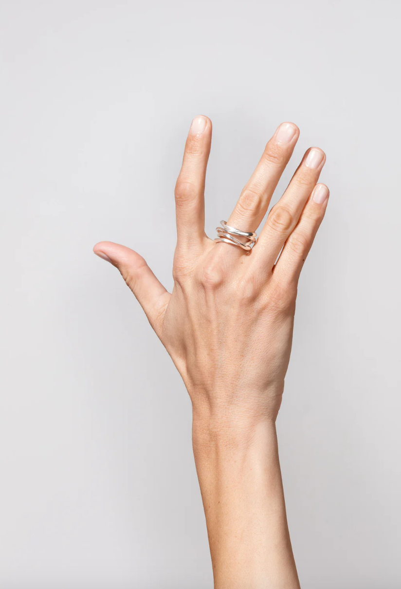 Flair ring no.4b in sterling silver