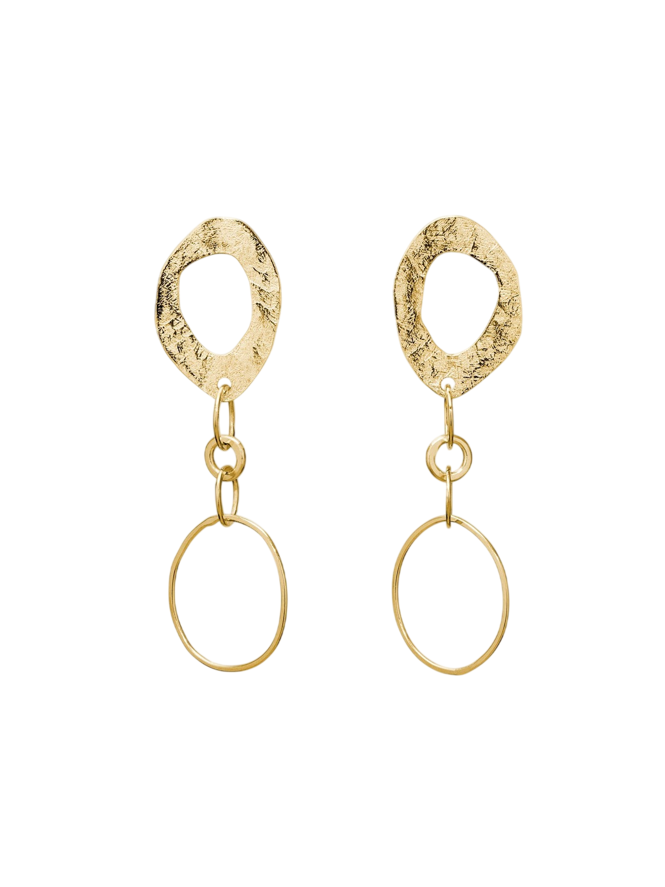 A Bit Brutal earring no.4 18kt gold