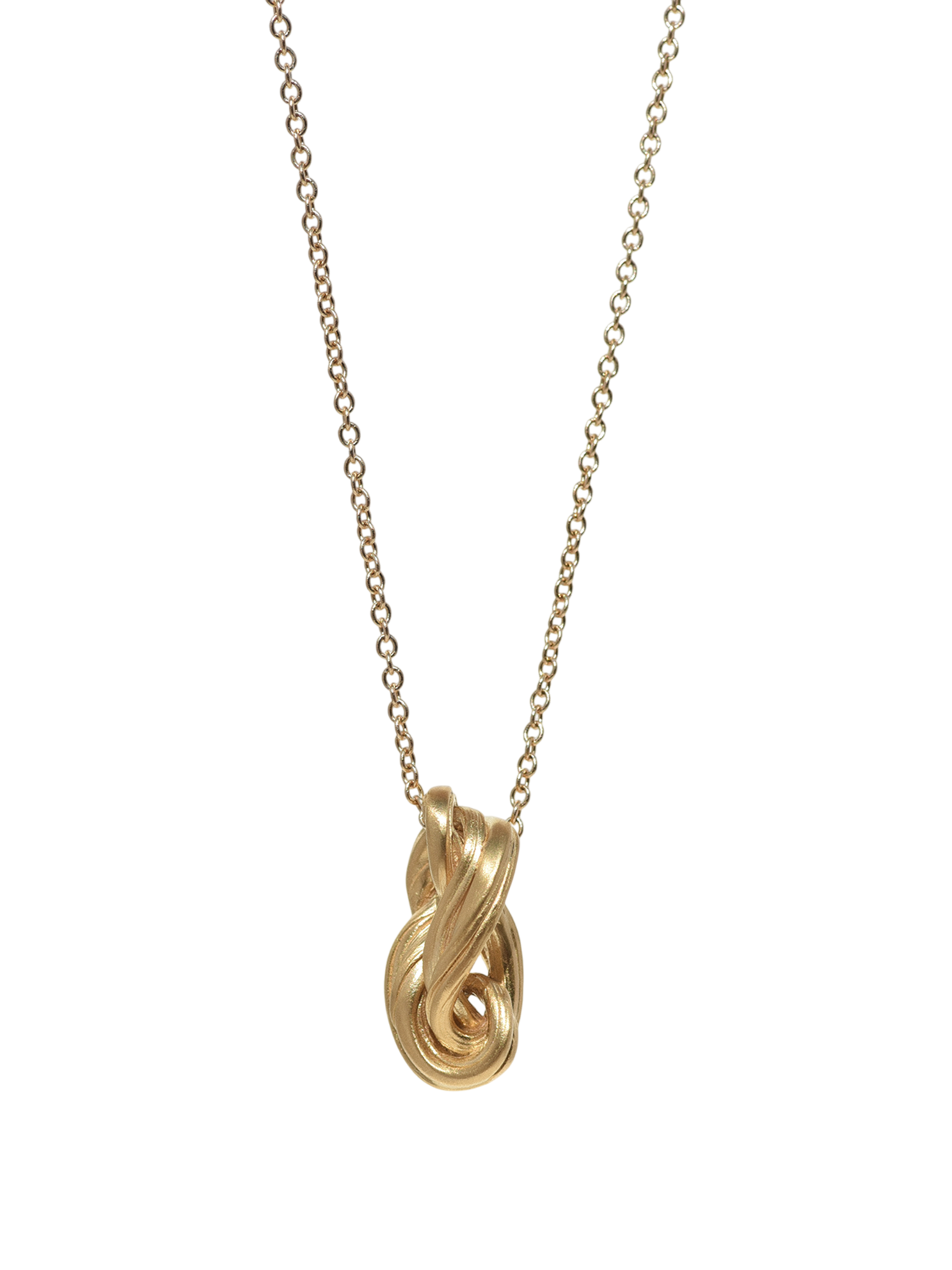 Gold cresce pendant