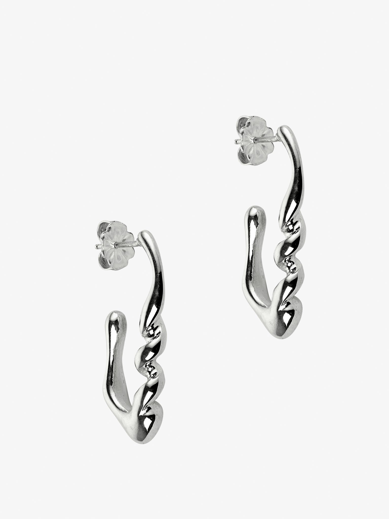 Small corkscrew earrings