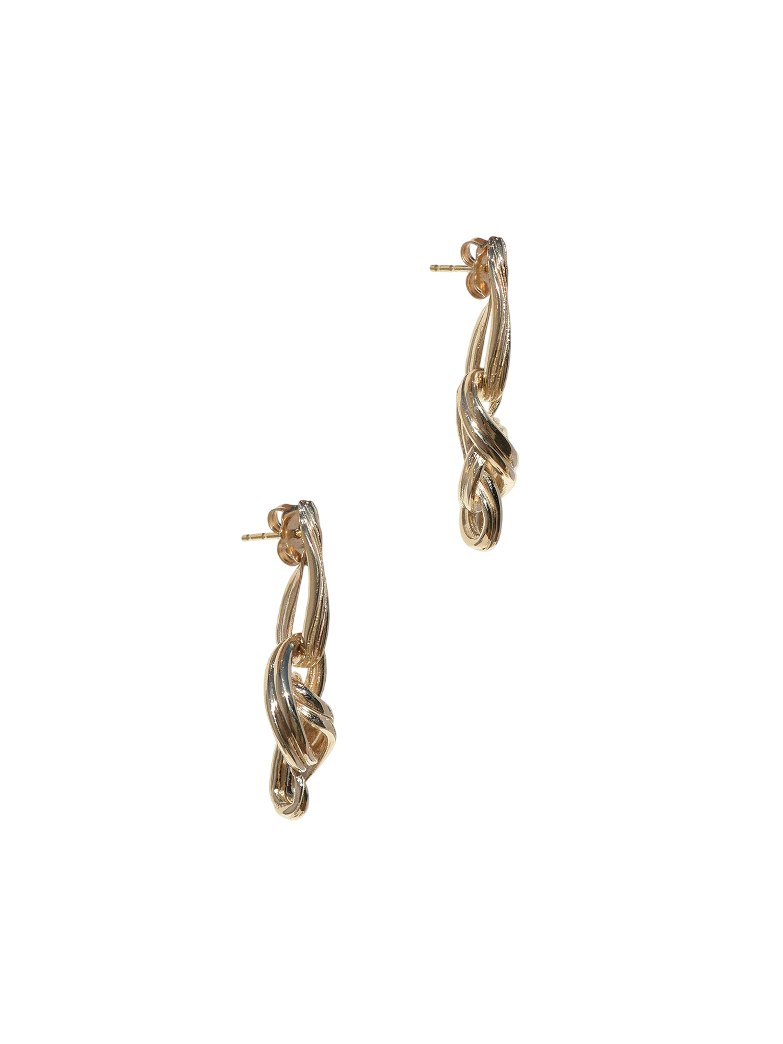 Gold vigne earrings