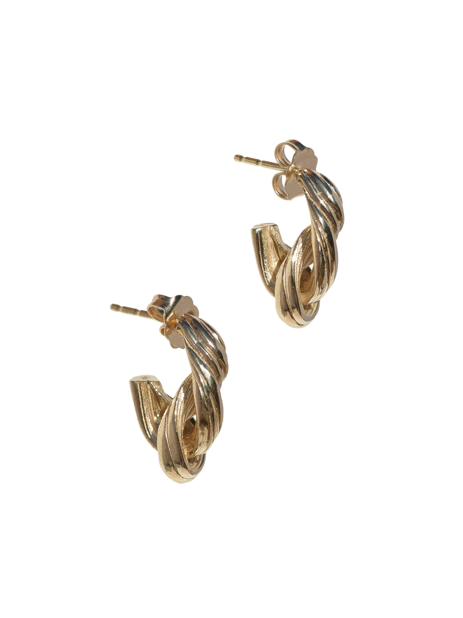 Gold entwined hoops