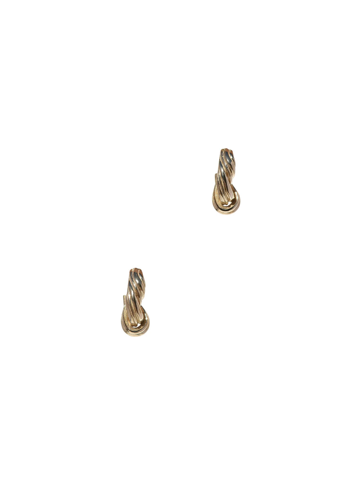 Gold entwined hoops