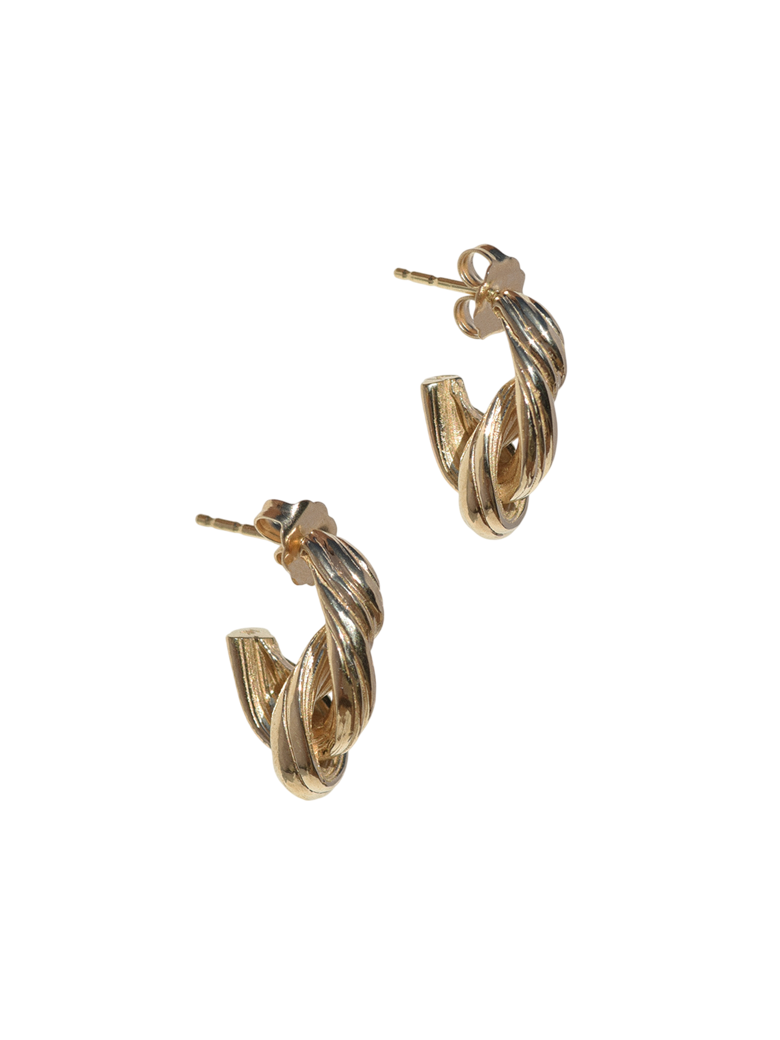 Gold entwined hoops