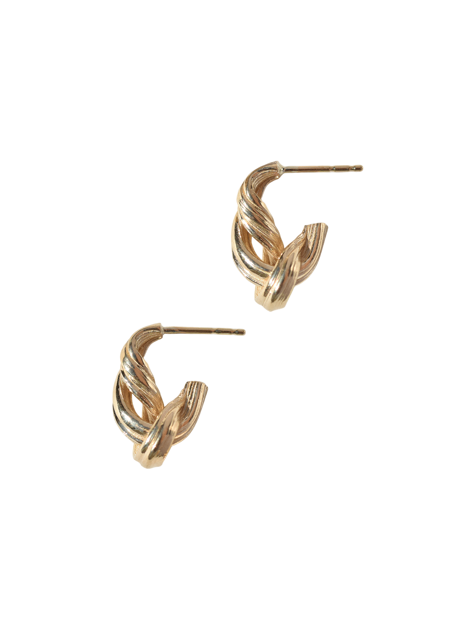 Gold entwined hoops