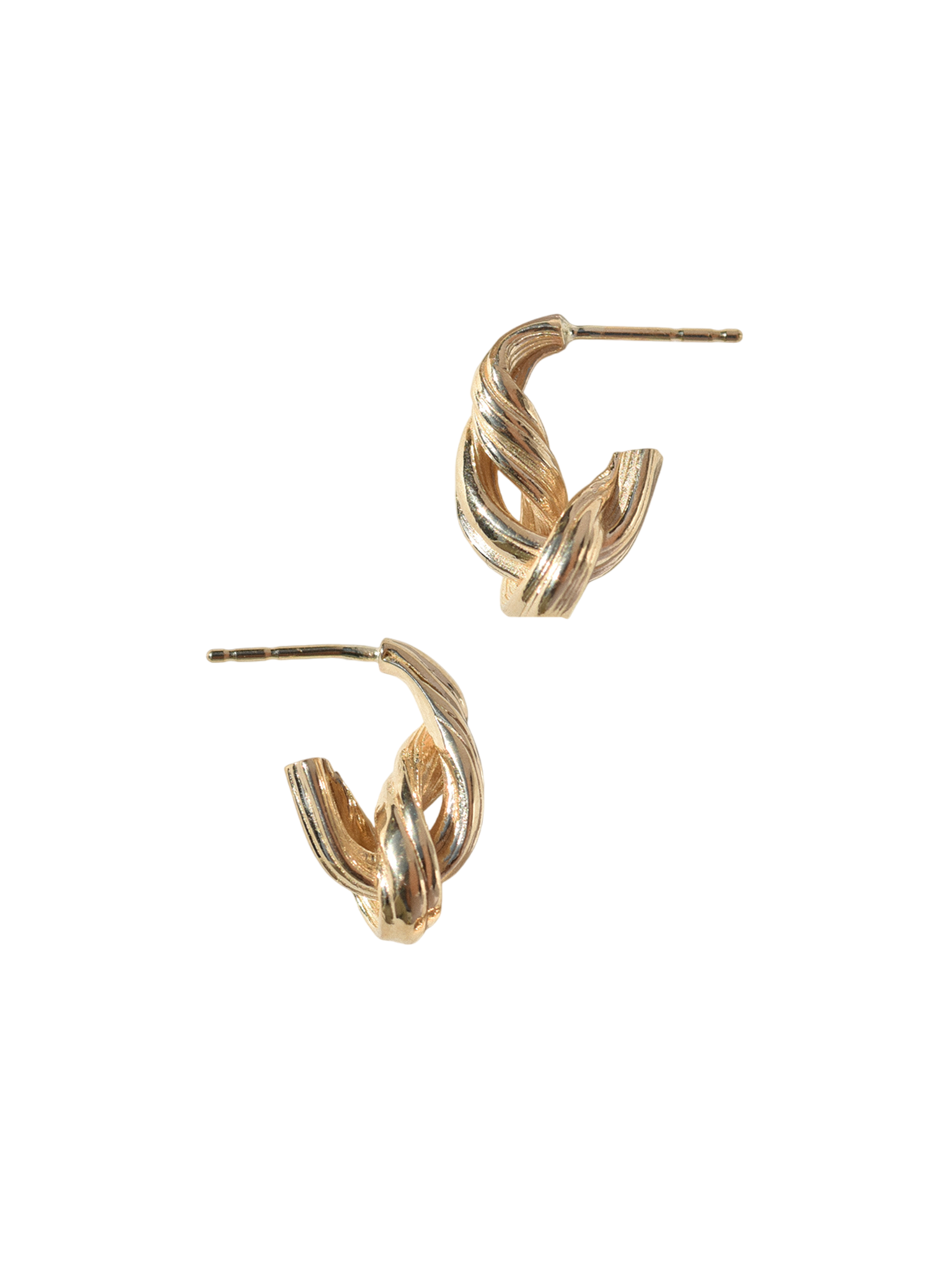 Gold entwined hoops